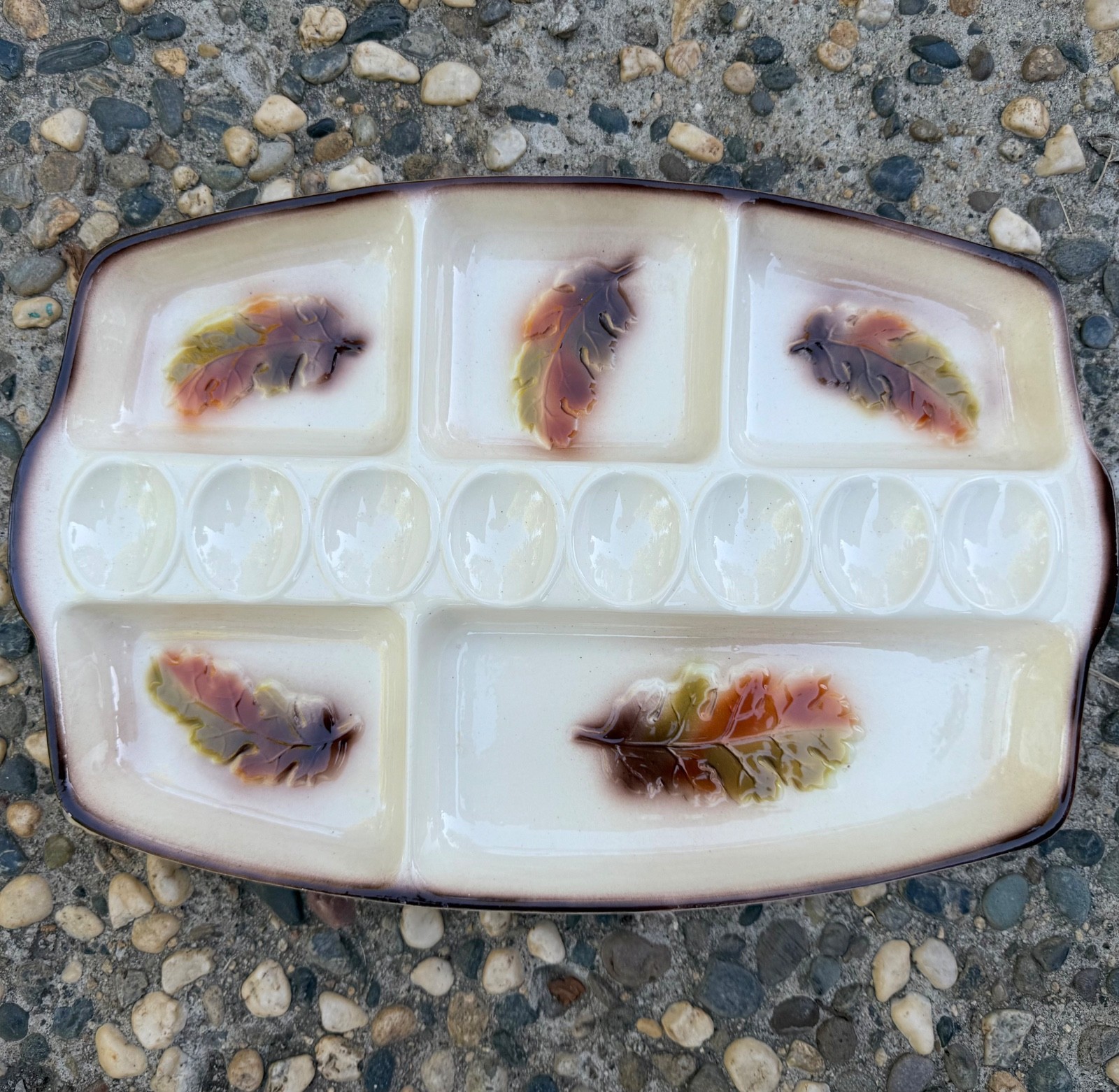 LANE & Co for SUNKIST DIVIDED BBQ SERVING PLATTER VAN NUYS CA 1959