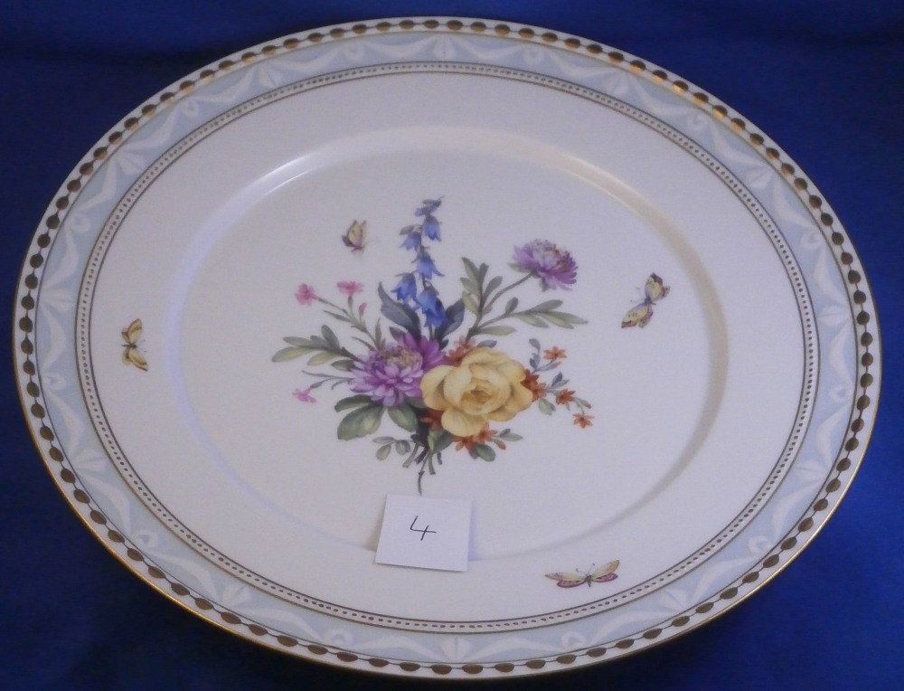 Superb 20thC KPM Berlin Porcelain Kurland 74 Gourmet Plate German Germany