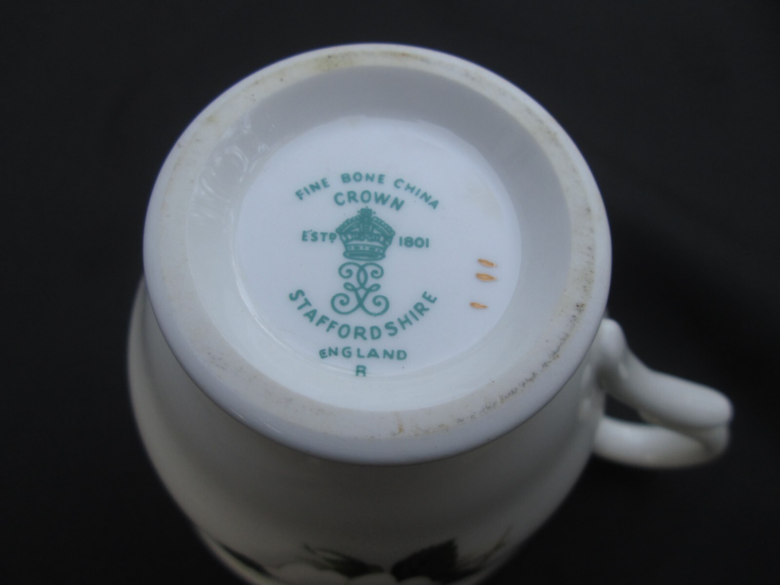 Tea Cup And Saucer, Fine Bone China, Crown Staffordshire England