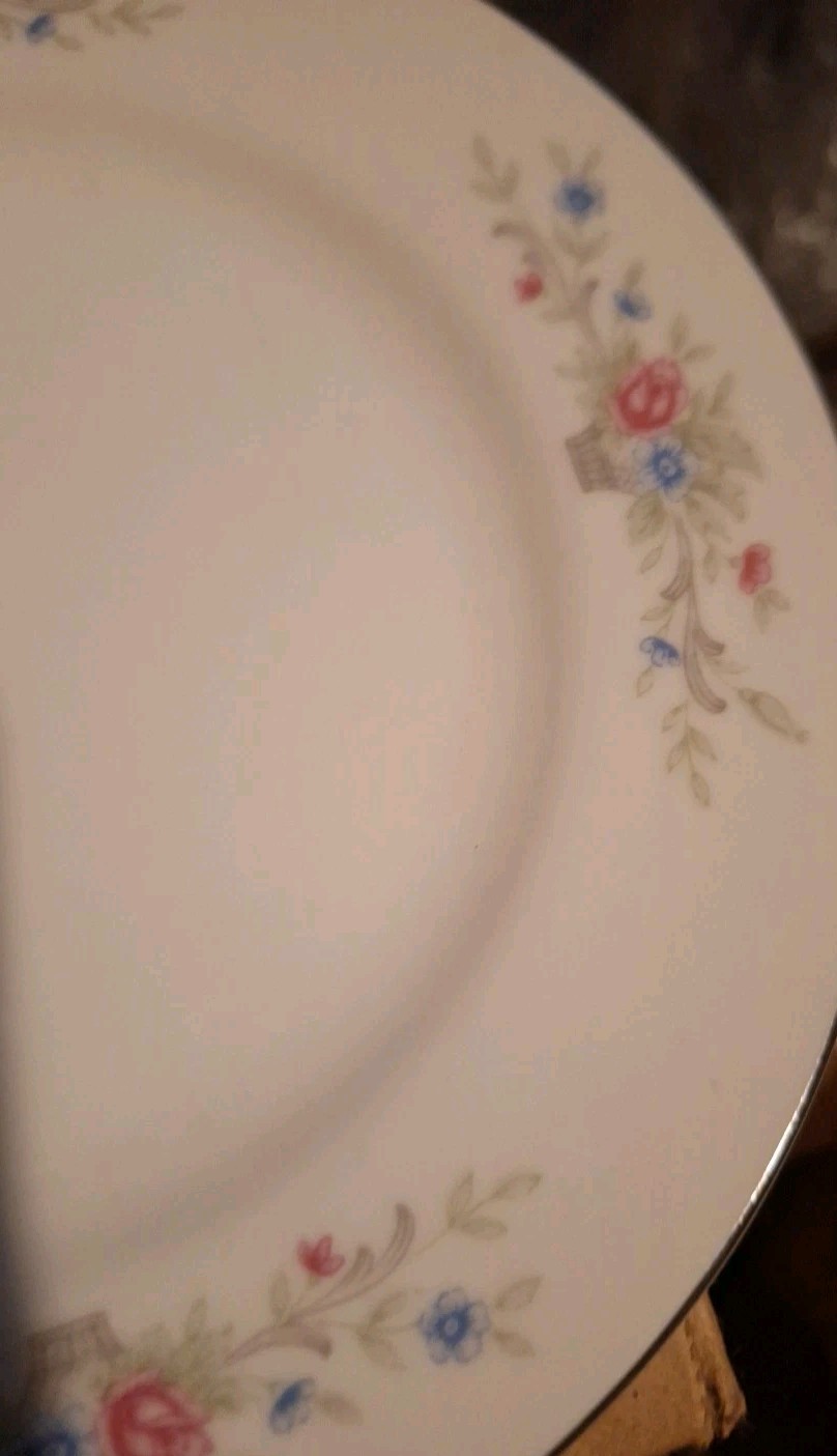 Florenteen Fine China Fantasia Japan Soup Bowls 5.5in & Saucers 6.5in Set of 4