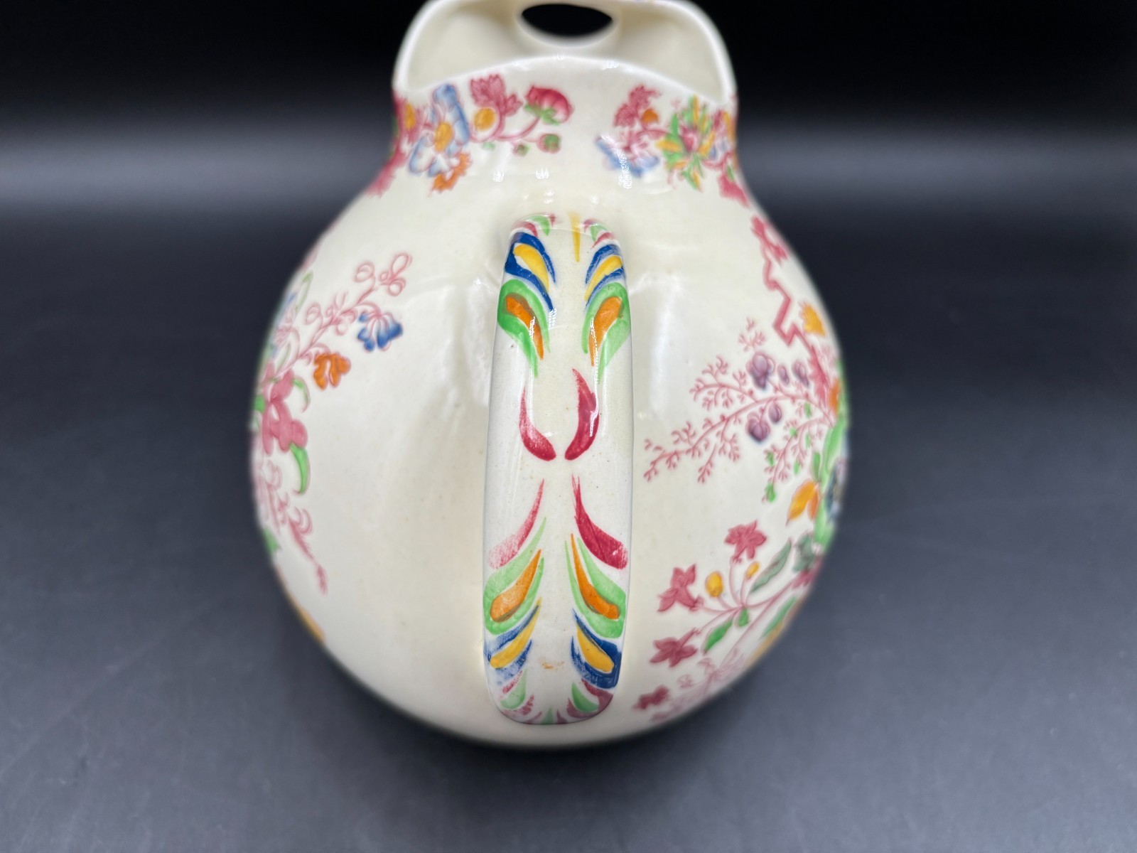 Mason’s “STRATHMORE” ~ Pink ~ England ~ Pitcher ~ 6 1/4″ Tall