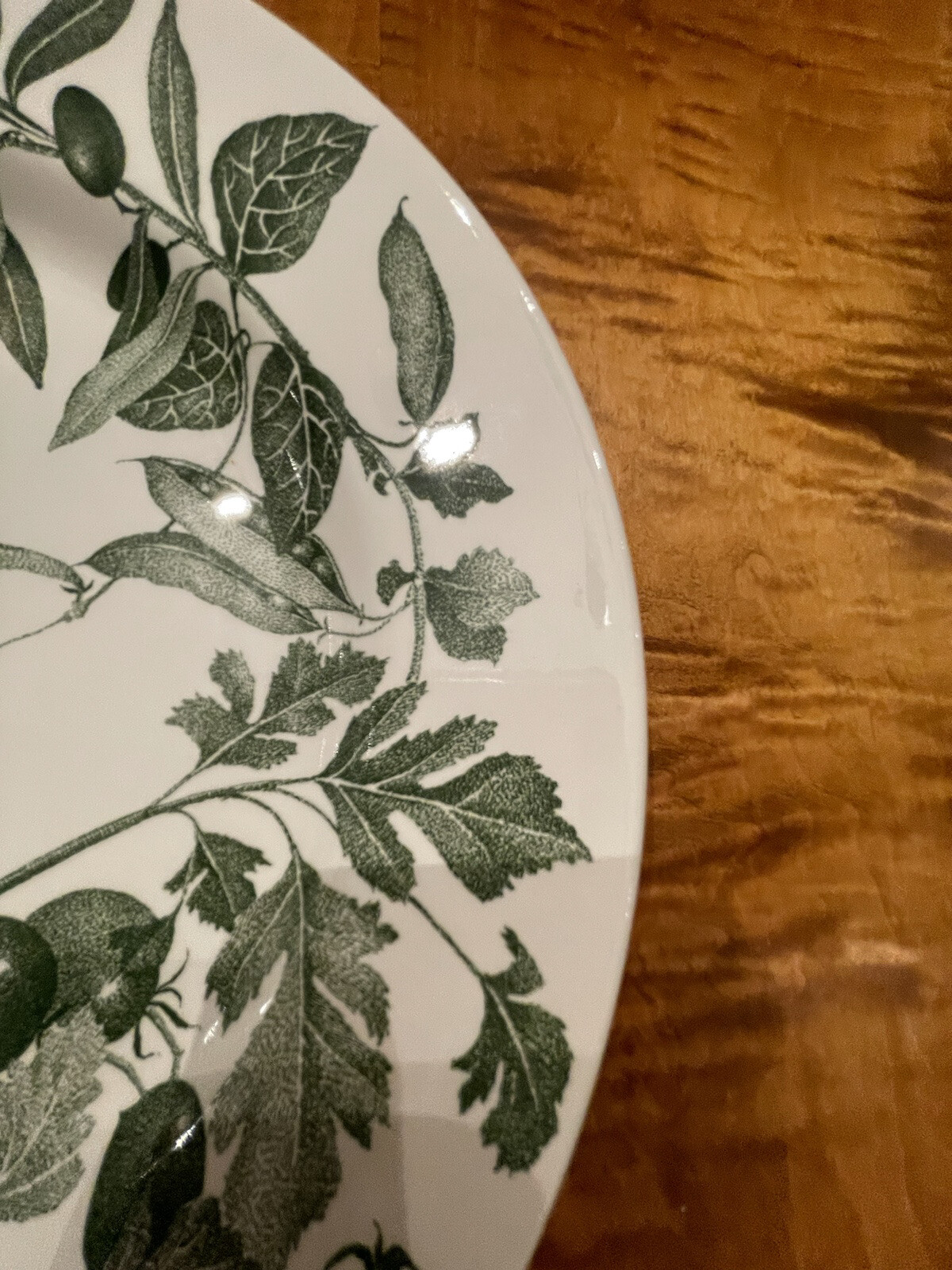 LaPrimula 10 1/4” Dinner Plates Green Vegetables (Set Of Two) Made In Italy