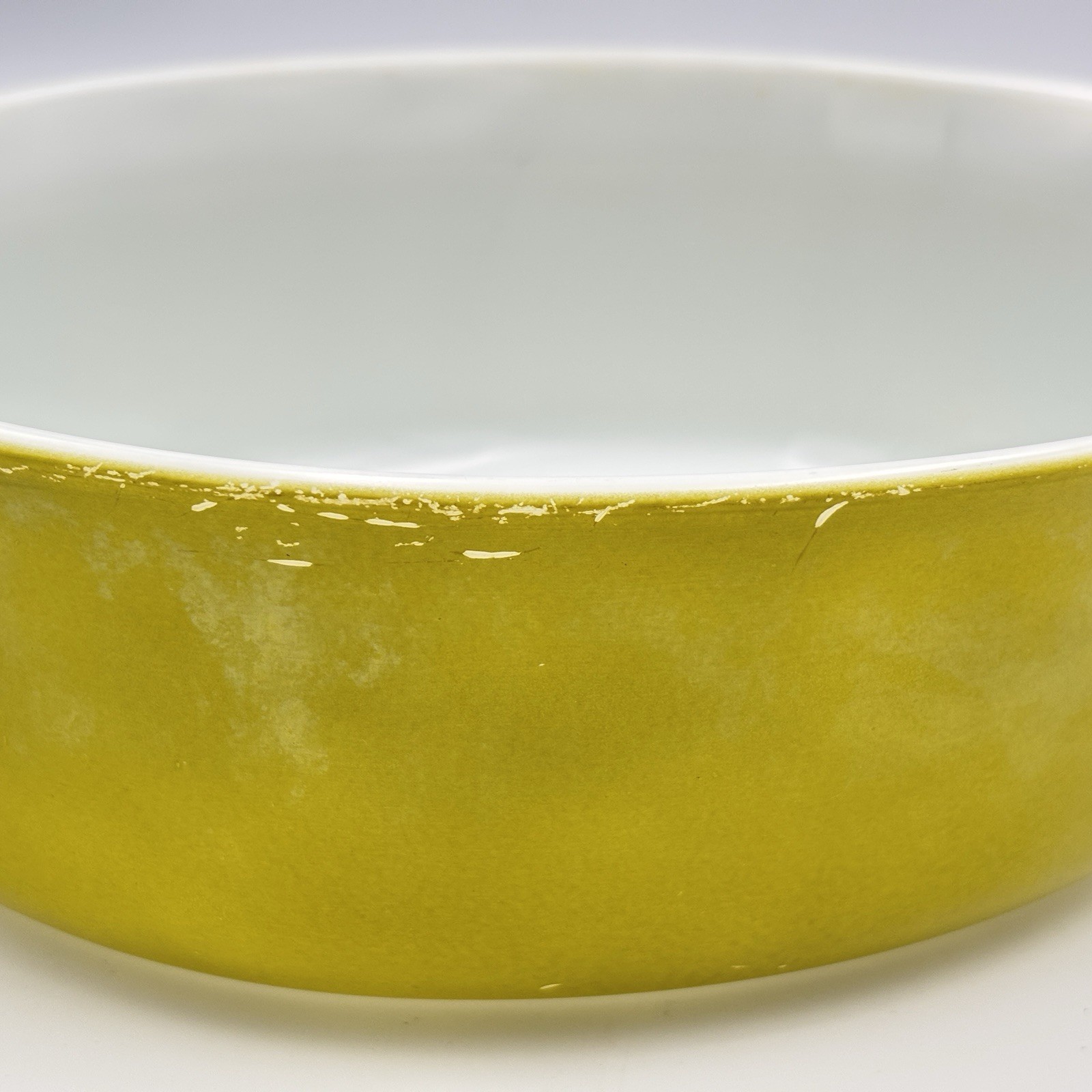 Vtg. PYREX Verde Olive Green 1-1/2 Qt. Oval Casserole Dish W/ Lid 043 Ovenware