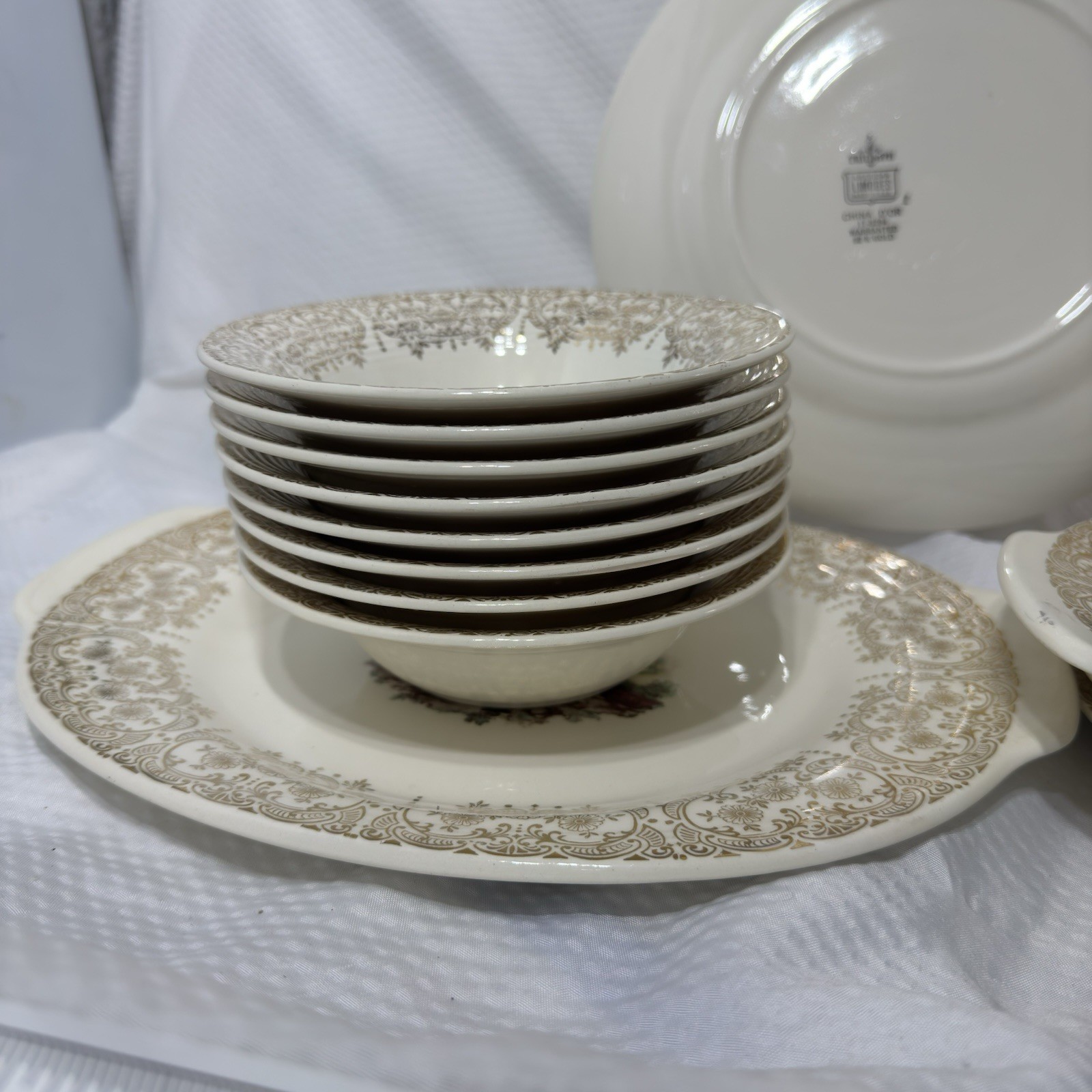 American Limoges Triumph D’Or China 22K Gold Vintage Discontinued 23 Pieces