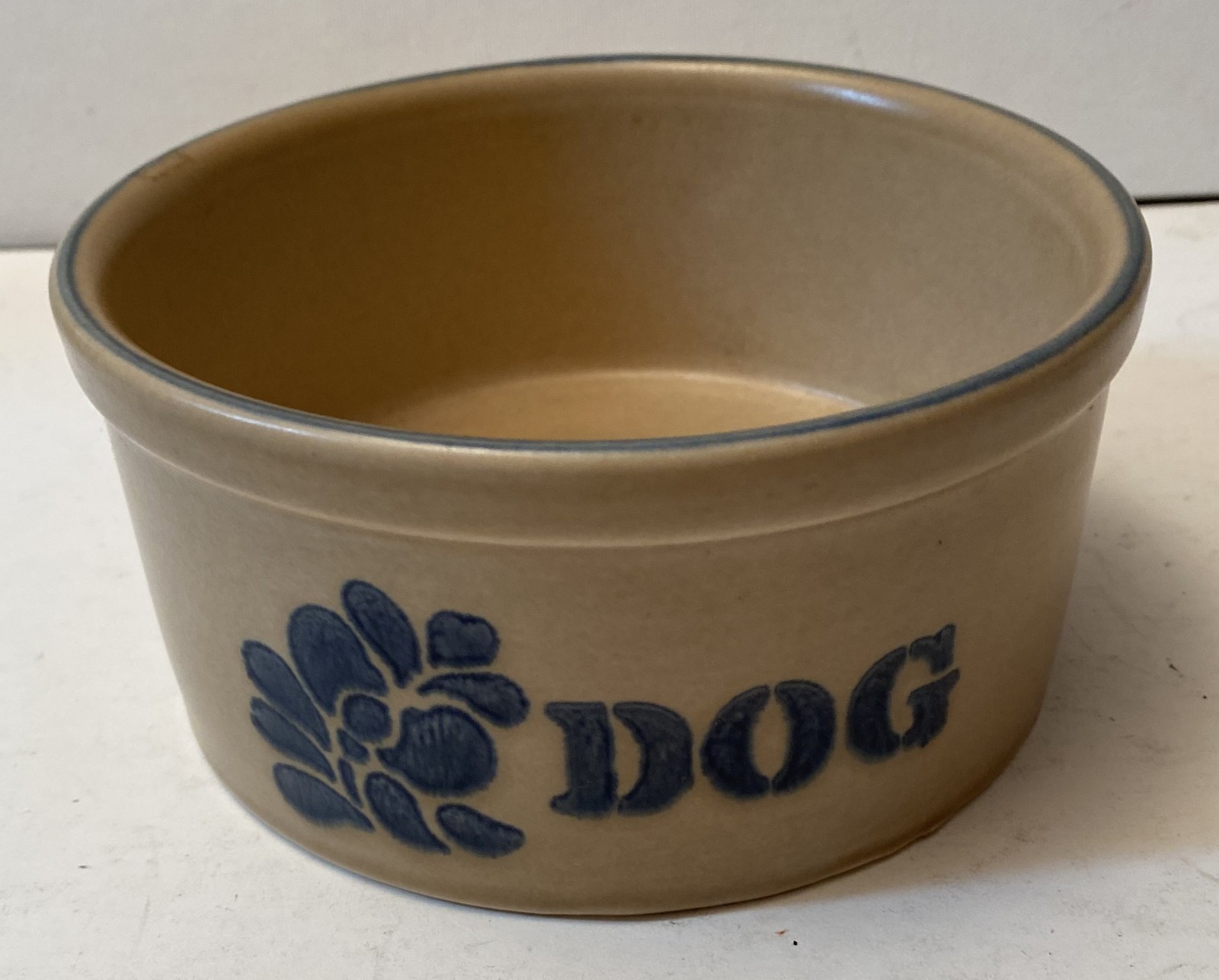 Vintage Pfaltzgraff Folk Art Dog Bowl