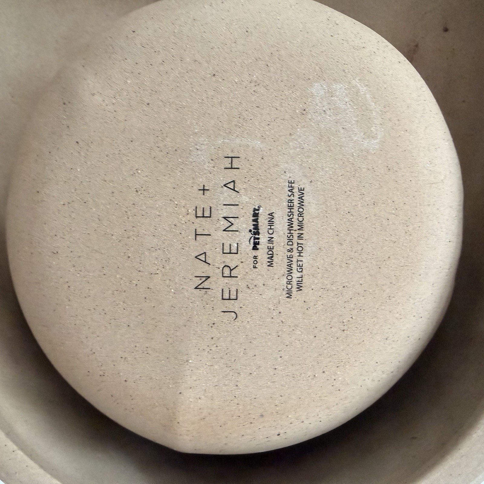 Nate + Jeremiah Ceramic Oval Chip & Dip Bowl Set Bronze Geometric Microwave Safe