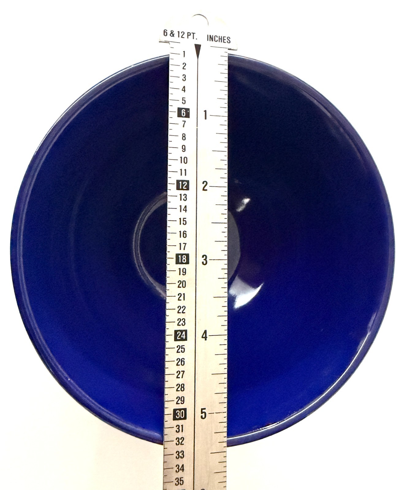 Set of 3 Cobalt Blue Ceramic Cereal Bowls 5 1/2” W X 3 1/4” H, Dishwasher Safe