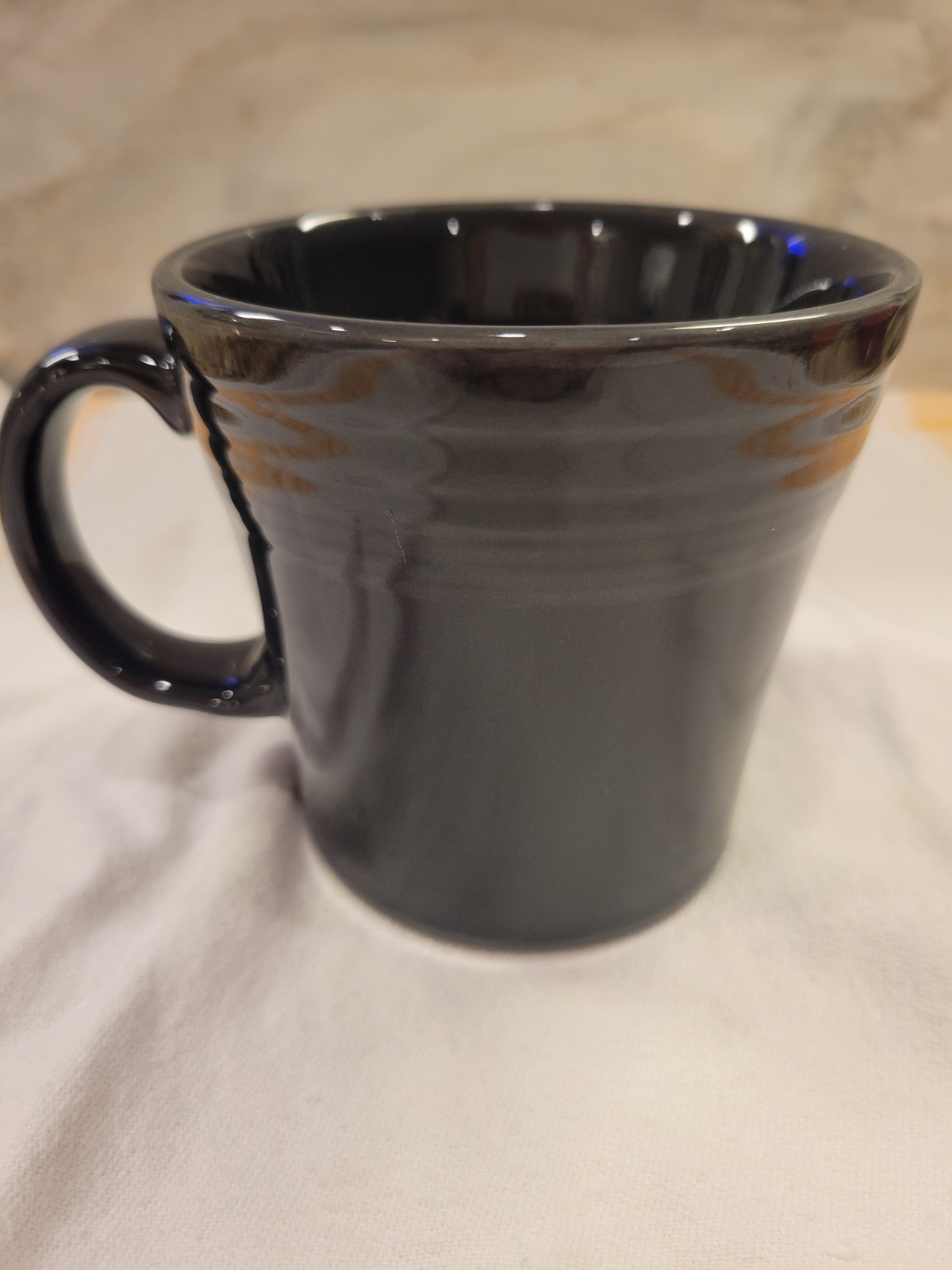 Fiesta Ghosts Slate 15 Oz Tapered Mug Halloween Retired Made in USA