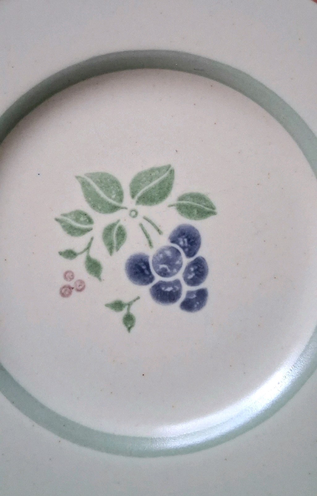 Set Of 4 Pfaltzgraff Garden Grove 8″ Salad Plates USA Stoneware