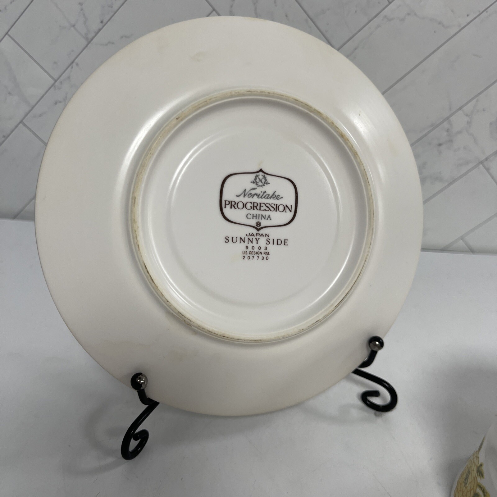 Noritake Progression China Sunny Side Saucer Plate and Tea Cup Set #9003