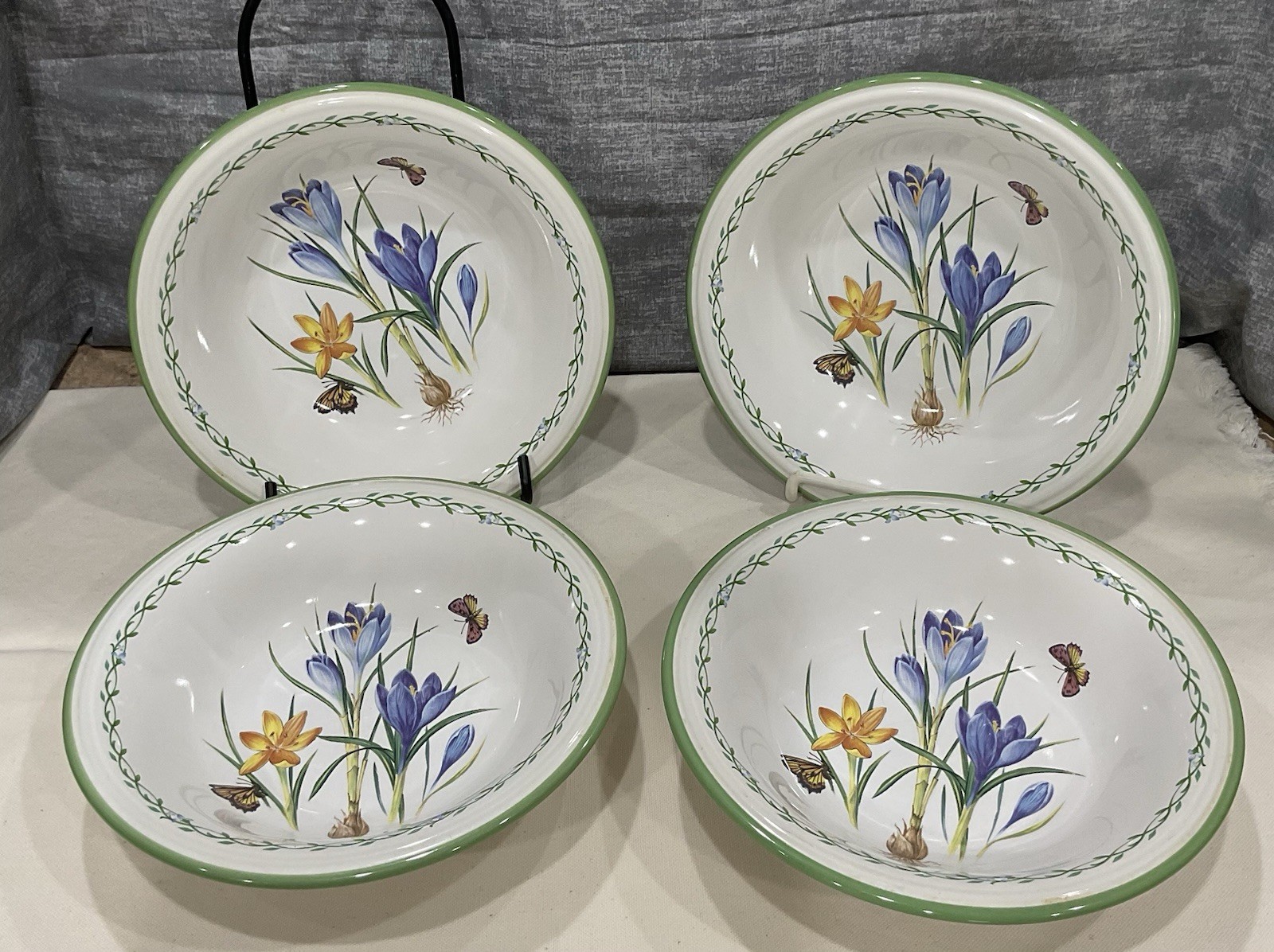 Studio Nova Garden Bloom Y2372 Bowls Cereal/Soup Floral Set of 4