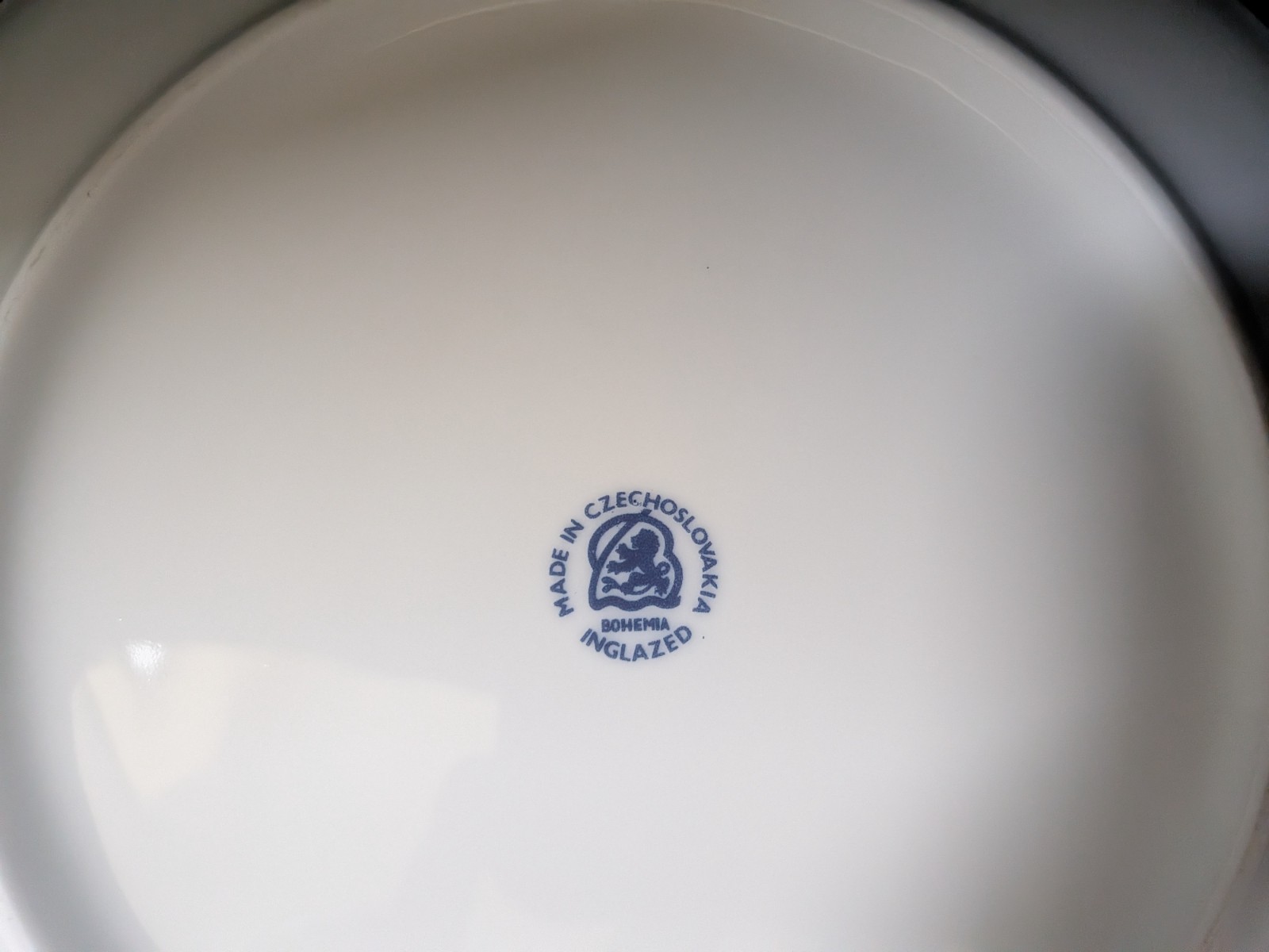 Vintage Set of 6 Bohemia Blue Onion Salad Plates Made in Czechoslovakia