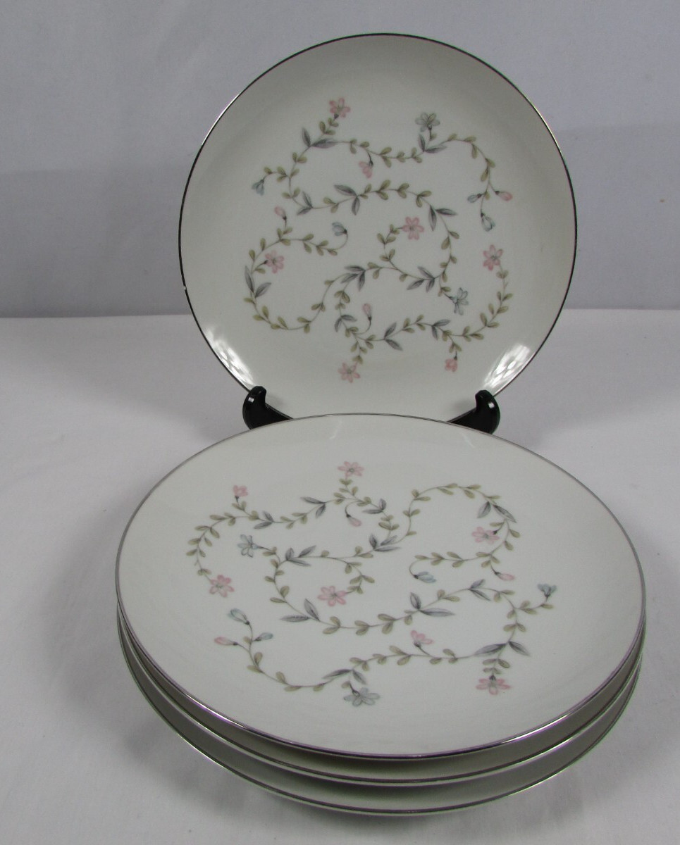 Linda by Harmony House China 10 1/4″ Dinner Plates Japan Set of 4