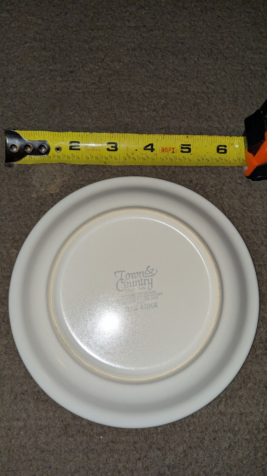 The Town and Country Collection Blue Ridge Stoneware 6 1/4″ Small Dessert Plate