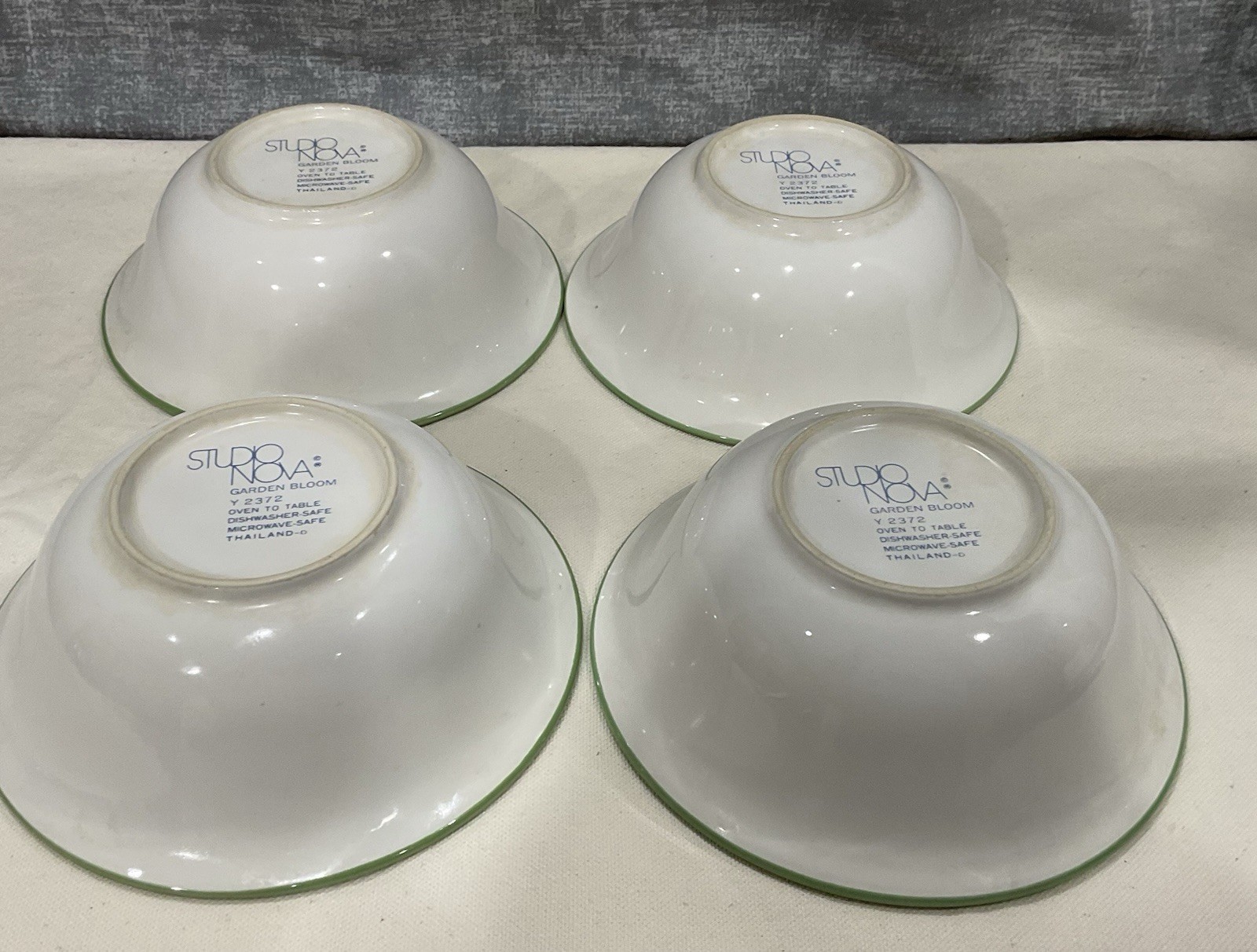 Set of 4 Studio Nova Garden Bloom Y2372 Fruit/Desert/Sauce Bowls 5 1/2″