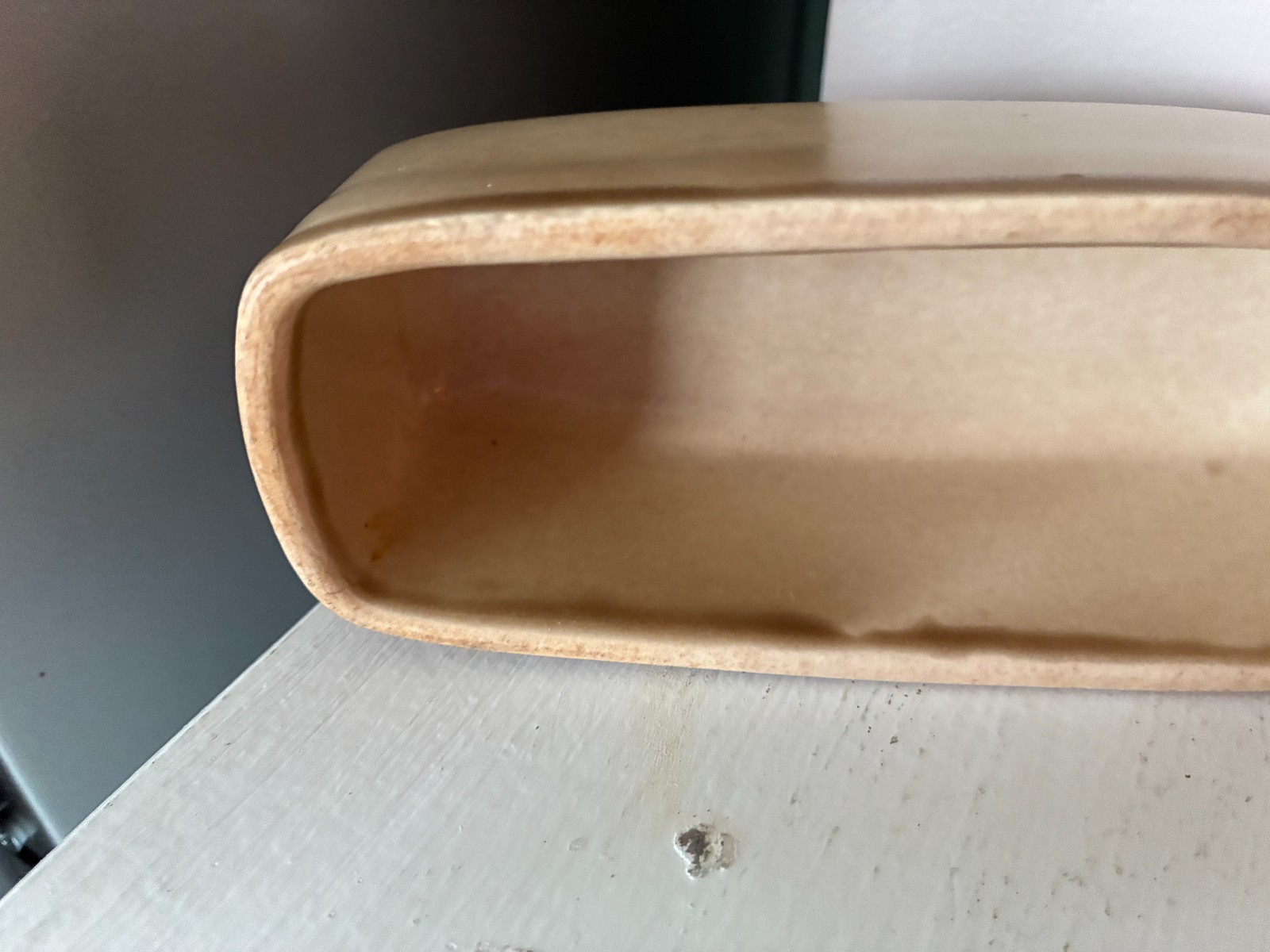 Pfaltzgraff Folk Art Covered Butter Dish 7 1/2”x 3 1/8”x 2 3/4” Vintage Rare
