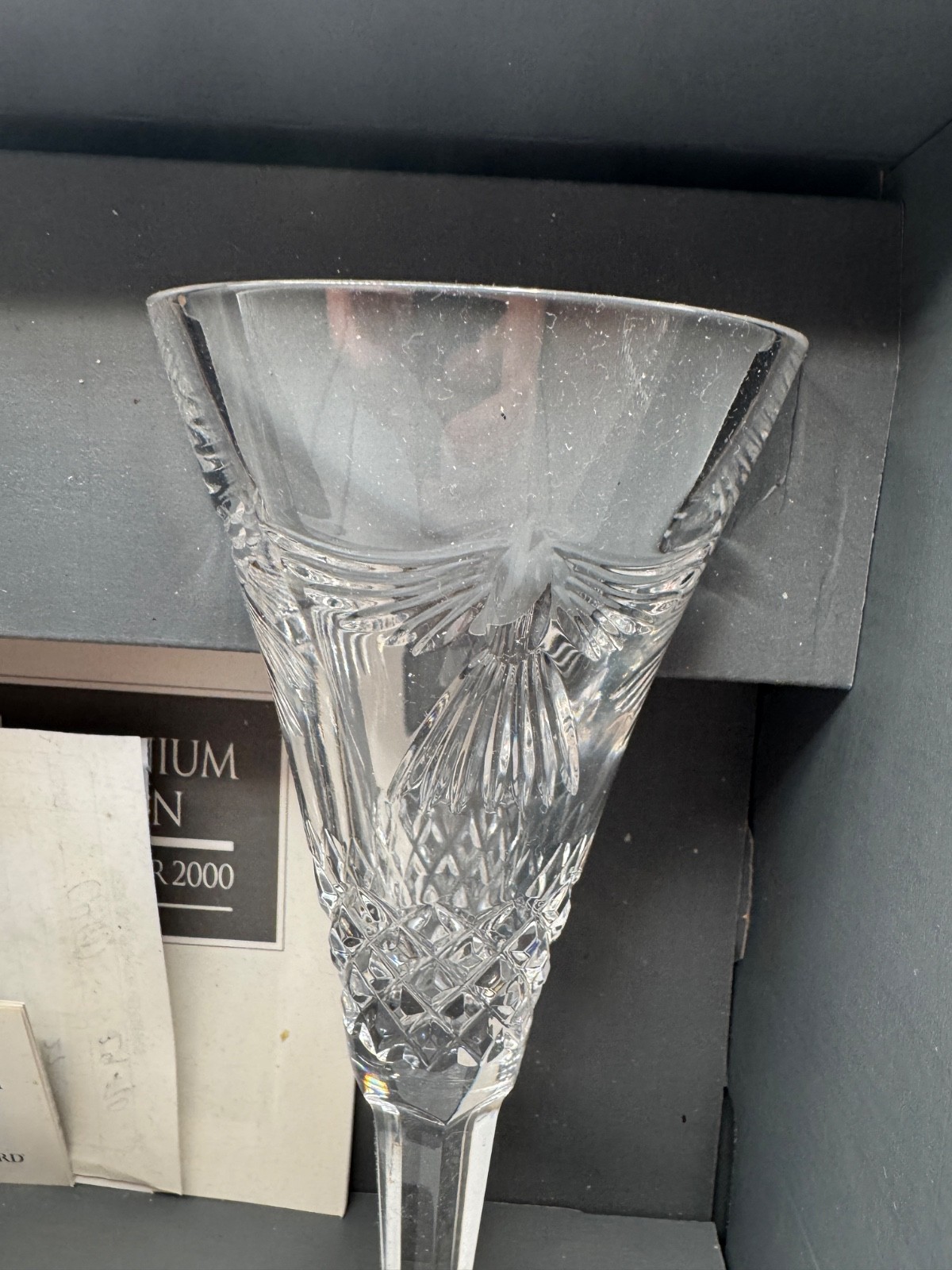 WATERFORD CRYSTAL THE MILLENNIUM COLLECTION FIRST TOAST-PEACE