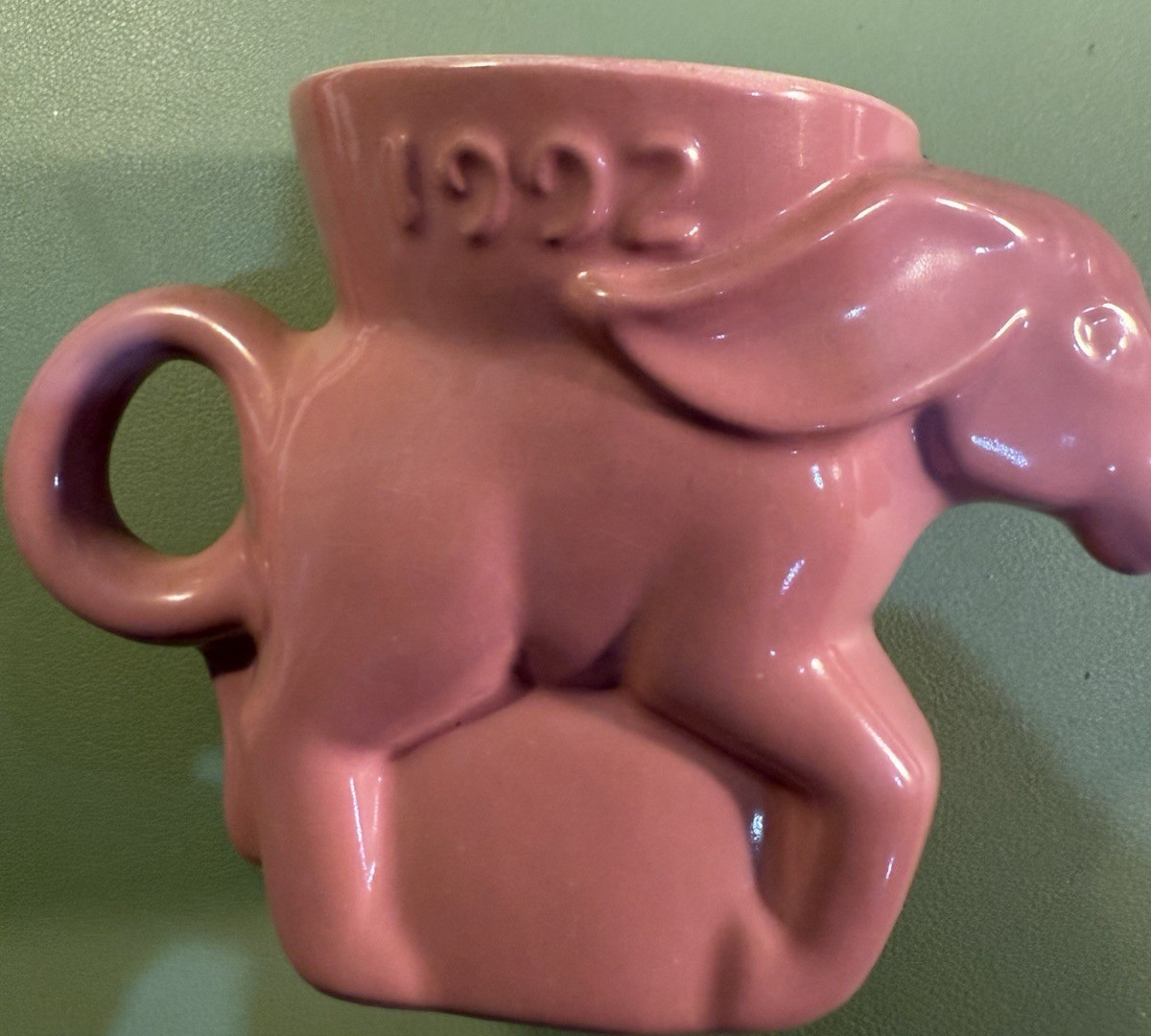 Vintage Frankoma 1992 Political Democrat Mug Donkey