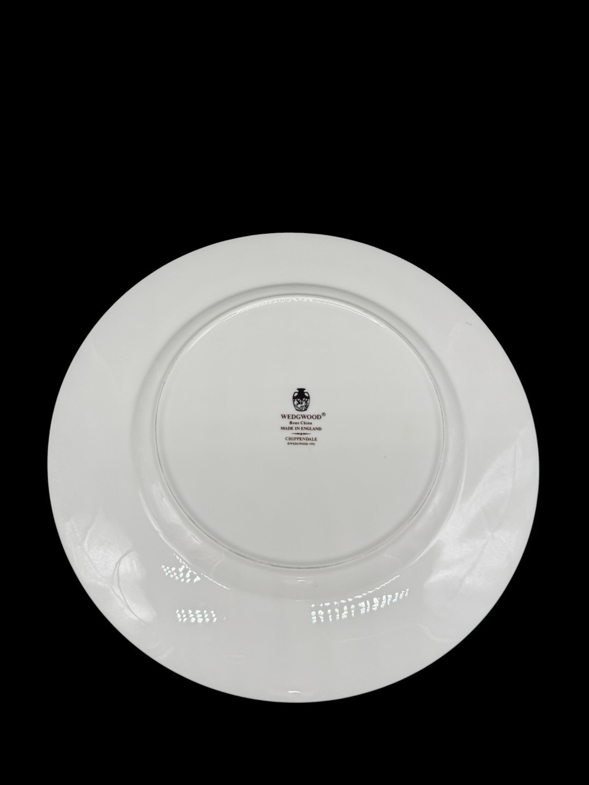 Wedgwood Chippendale Blue And Rust Dinner Plate Discontinued England