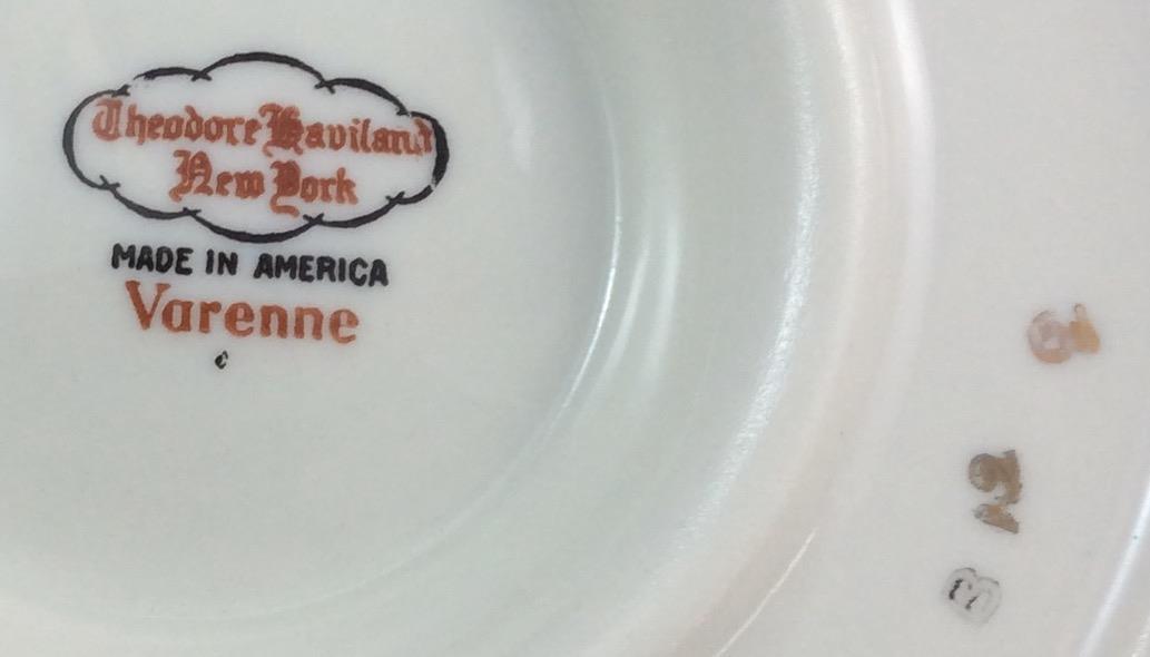 Haviland Varenne New York Group of 3 Gravy Boat Creamer and Sugar Bowl Lid Only