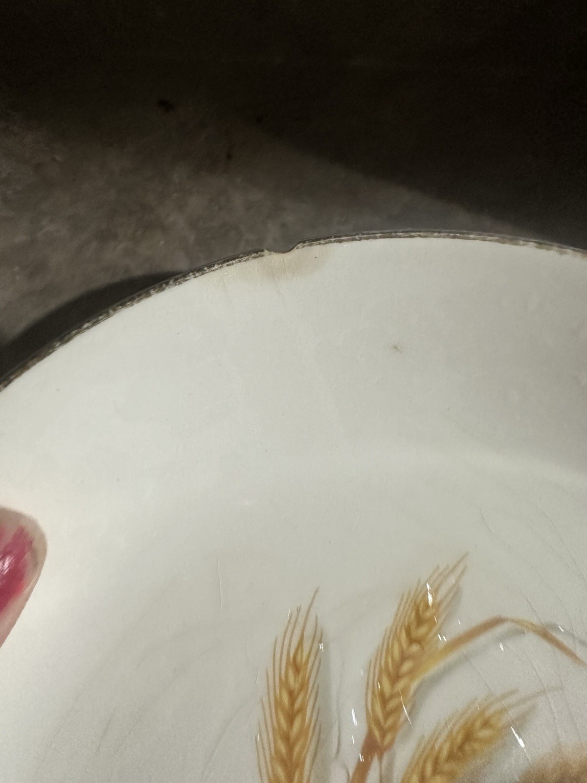 Vintage Golden Wheat dish set
