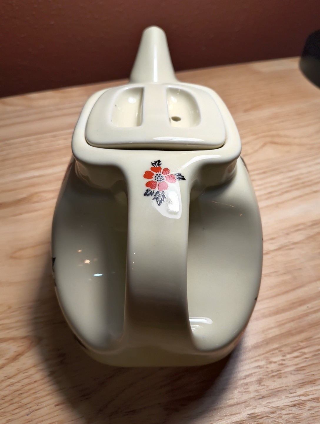 Vintage Hall Red Poppy Limited Edition Auto Teapot Car