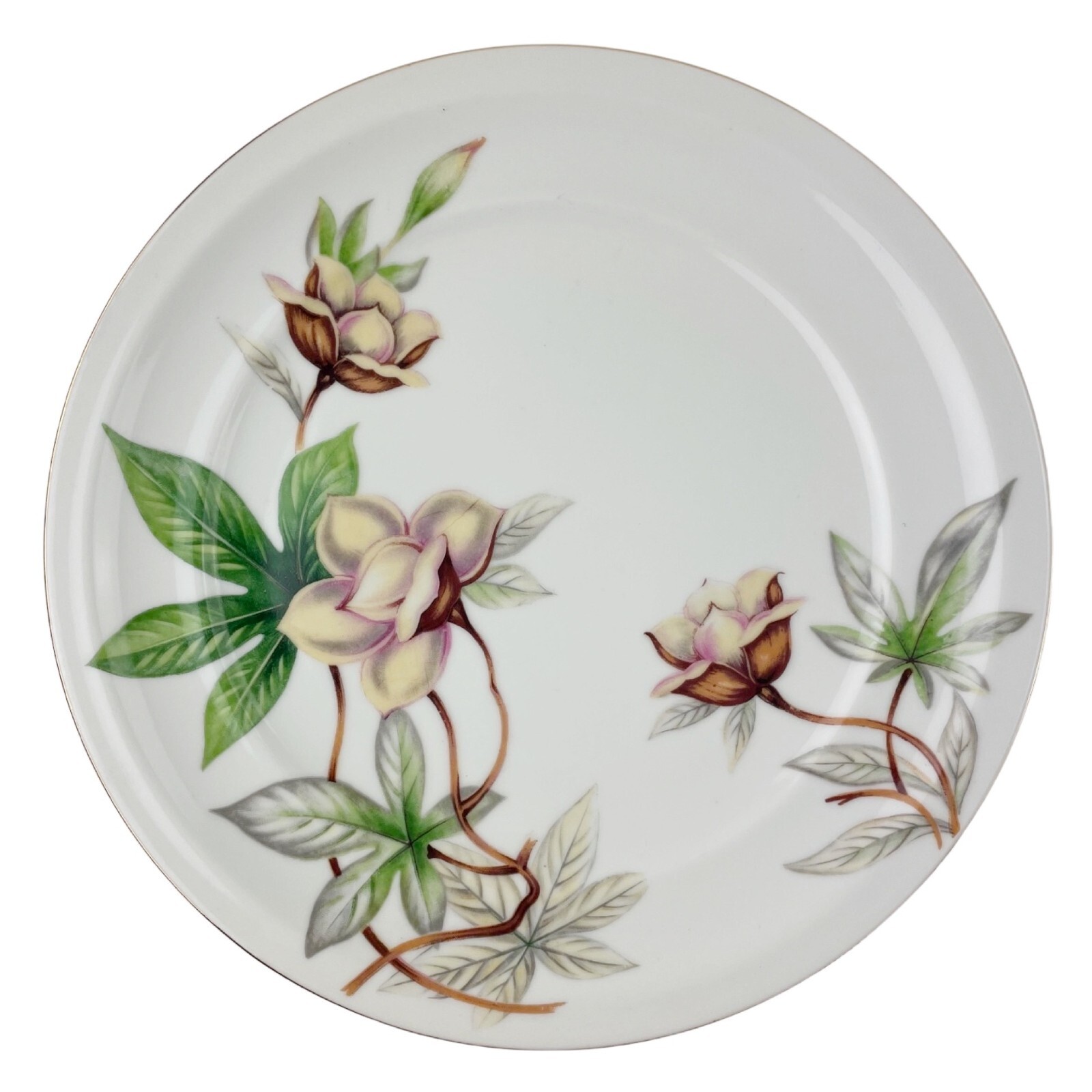 Meito China Woodrose Plates Service 4 Made in Japan 4 Dinner 6 Salad 5 Dessert
