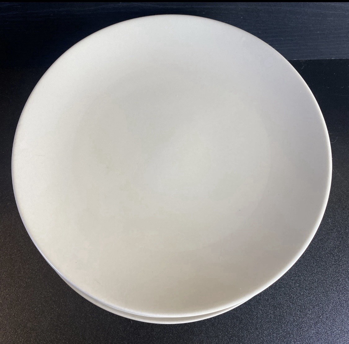 SET 4 IKEA 7 7/8″ Light Sand color Stoneware Salad Plates 10866 Matte Finish