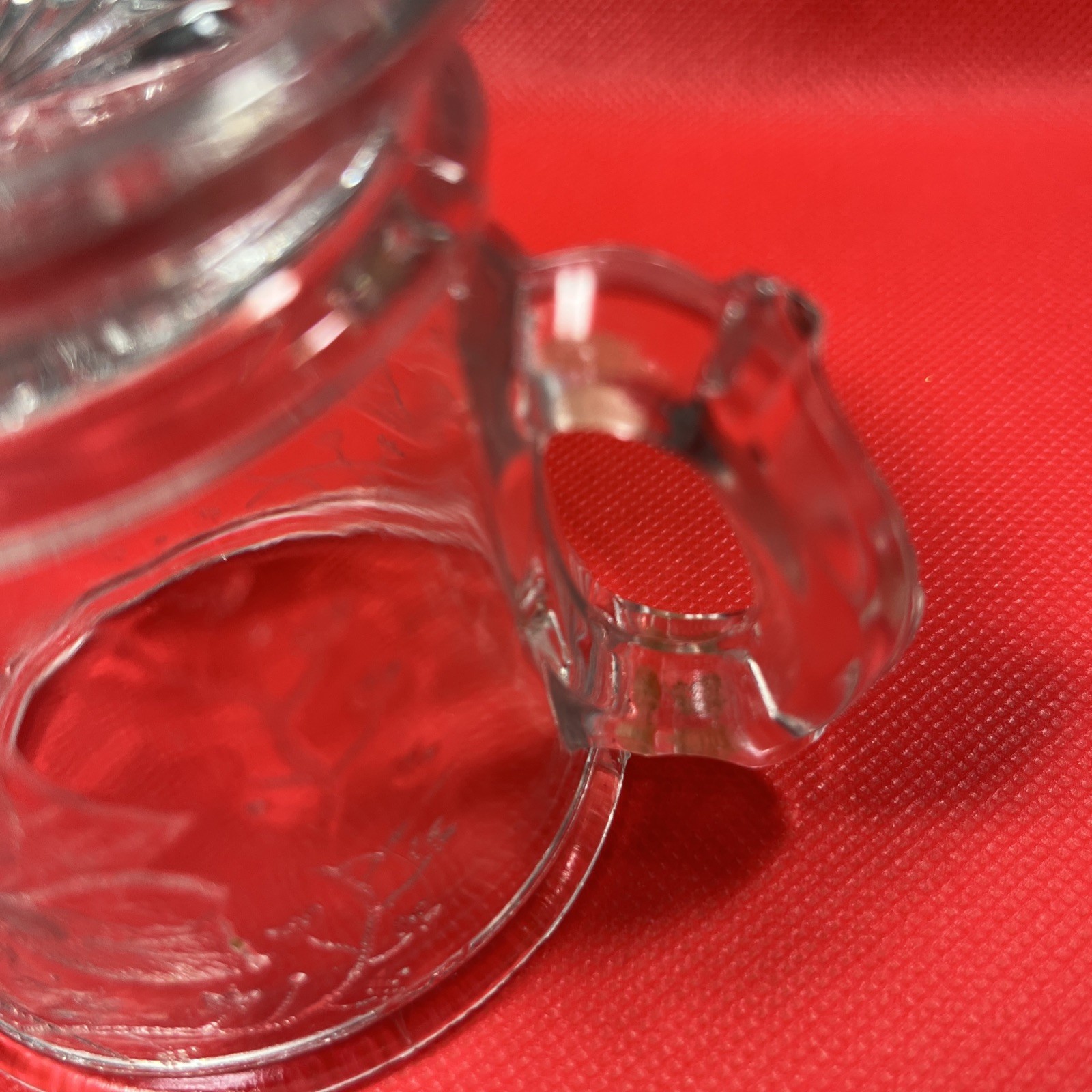 Bryce Higbee Acme / Butterfly With Spray Pattern Glass Mug Circa 1882