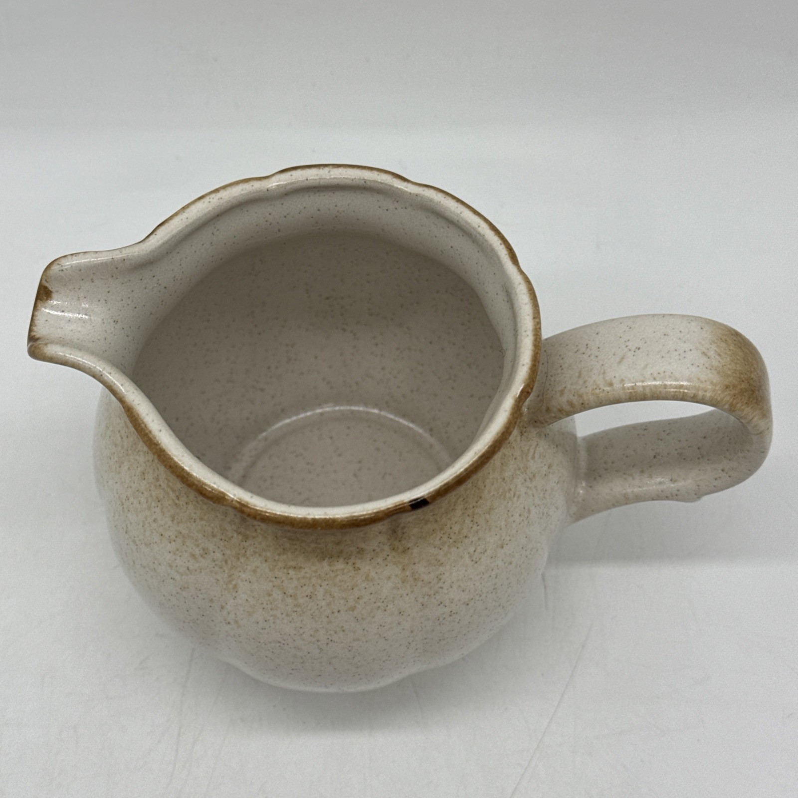 Mikasa Provincial Stoneware Japan Creamer JC000 Burnt Brown Beige