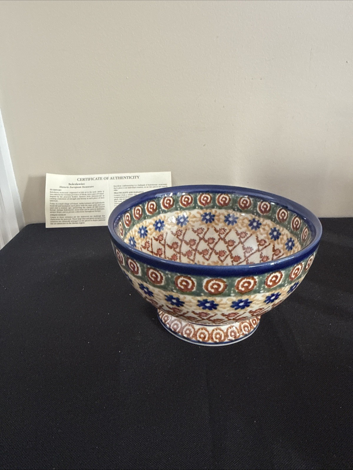 Bowl with Pedestal UNIKAT Made In Poland