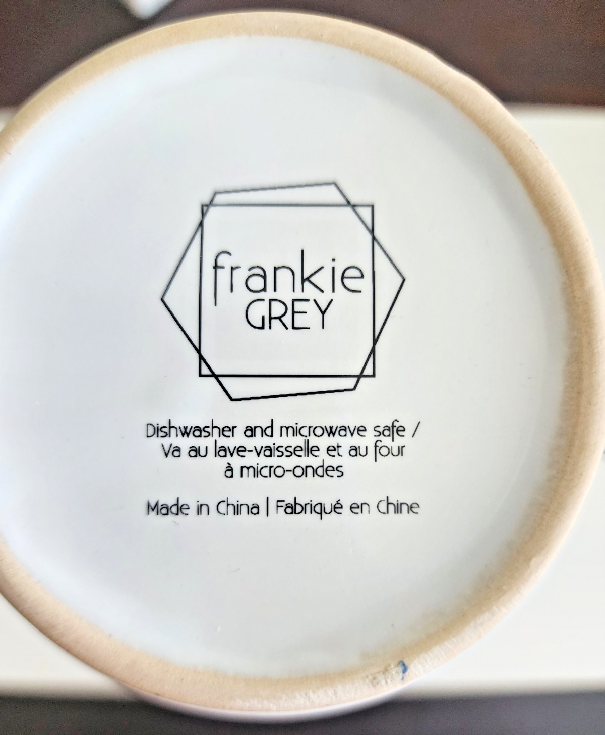 Frankie Grey Stoneware Mug Set Tree Design Black/White 2 Mugs – 4 In x 3.5 In
