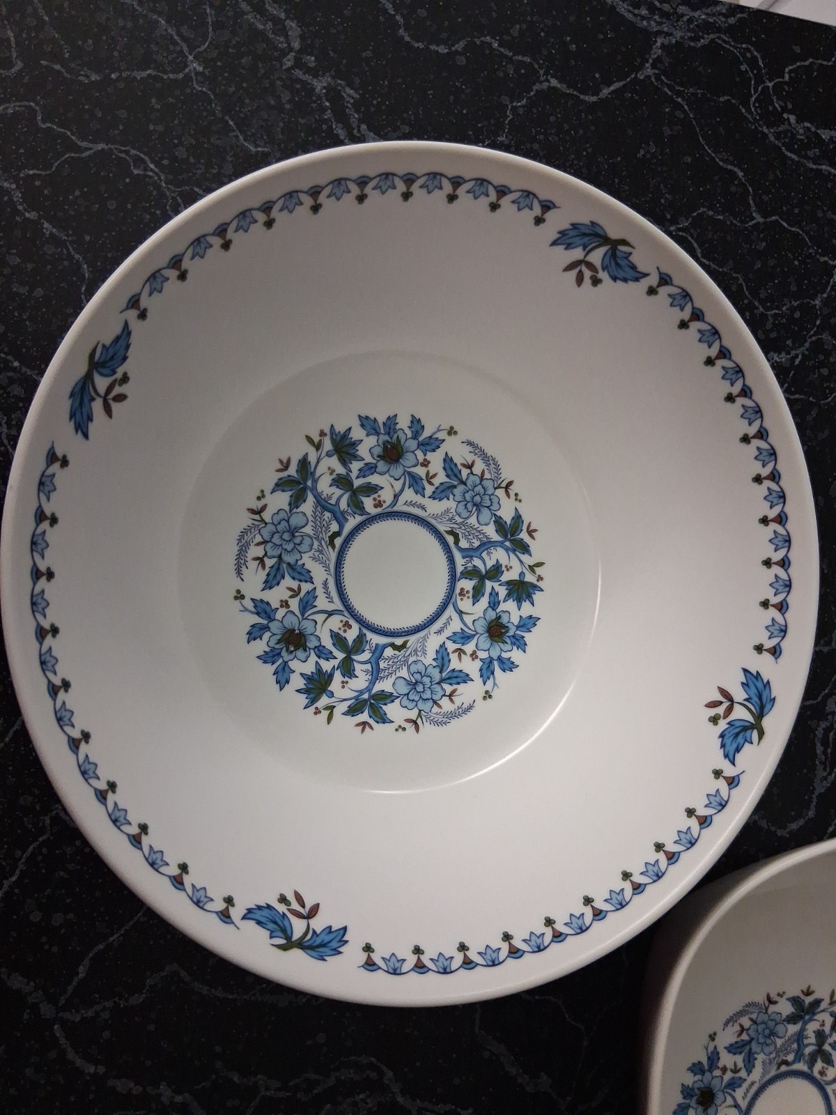 3 Noritake Blue Moon Serving Bowls Progression Japan #9022 ~2 Round ~ 1 Oval