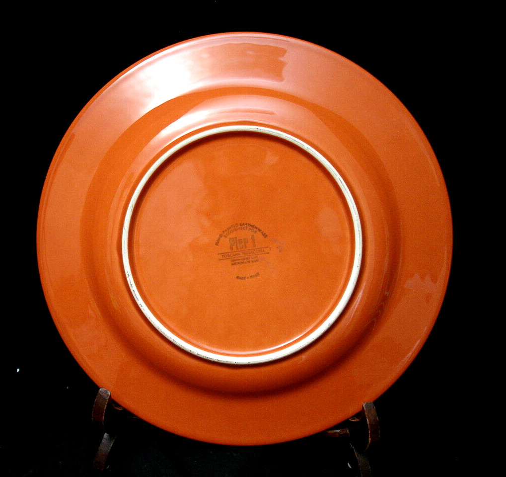 Toscana / Terra Cotta by Pier 1 DINNER PLATE 11 1/8″ SET / 2 MADE IN ITALY