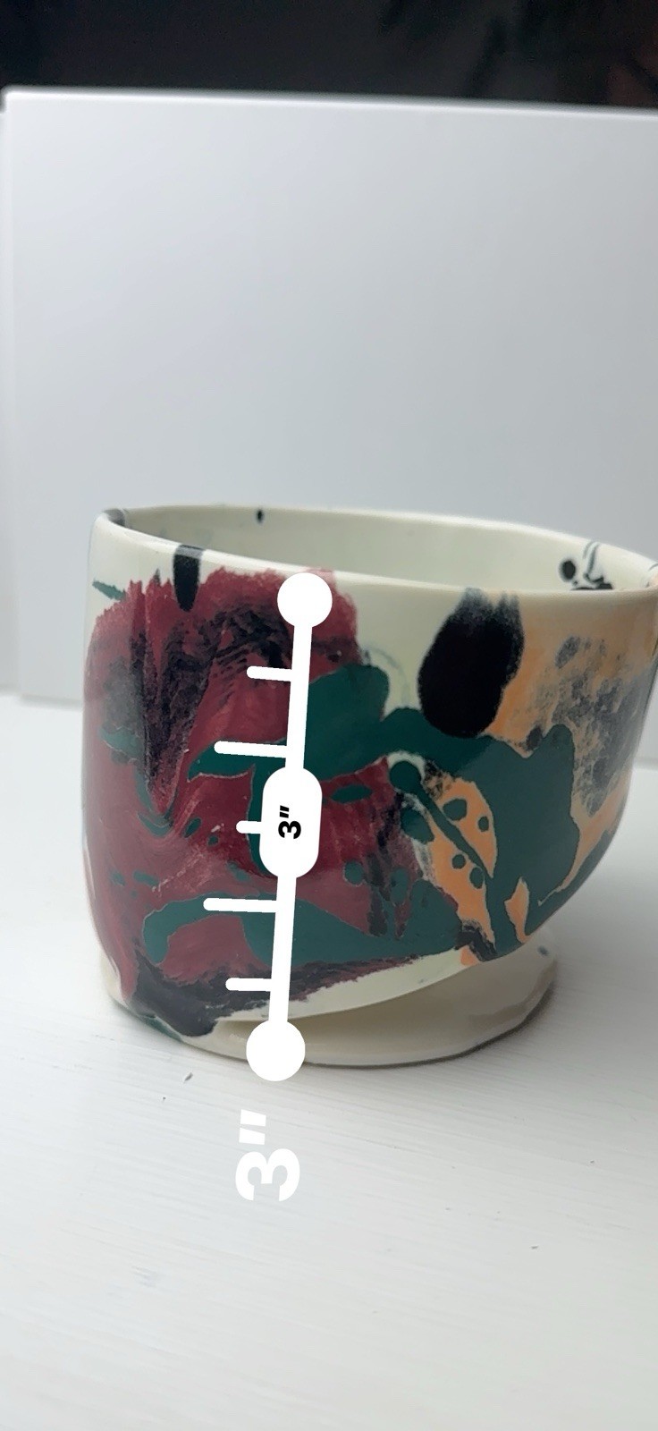 RARE CHARLES NALLE Studio Art Pottery Mug ABSTRACT Contemporary Teal Blue