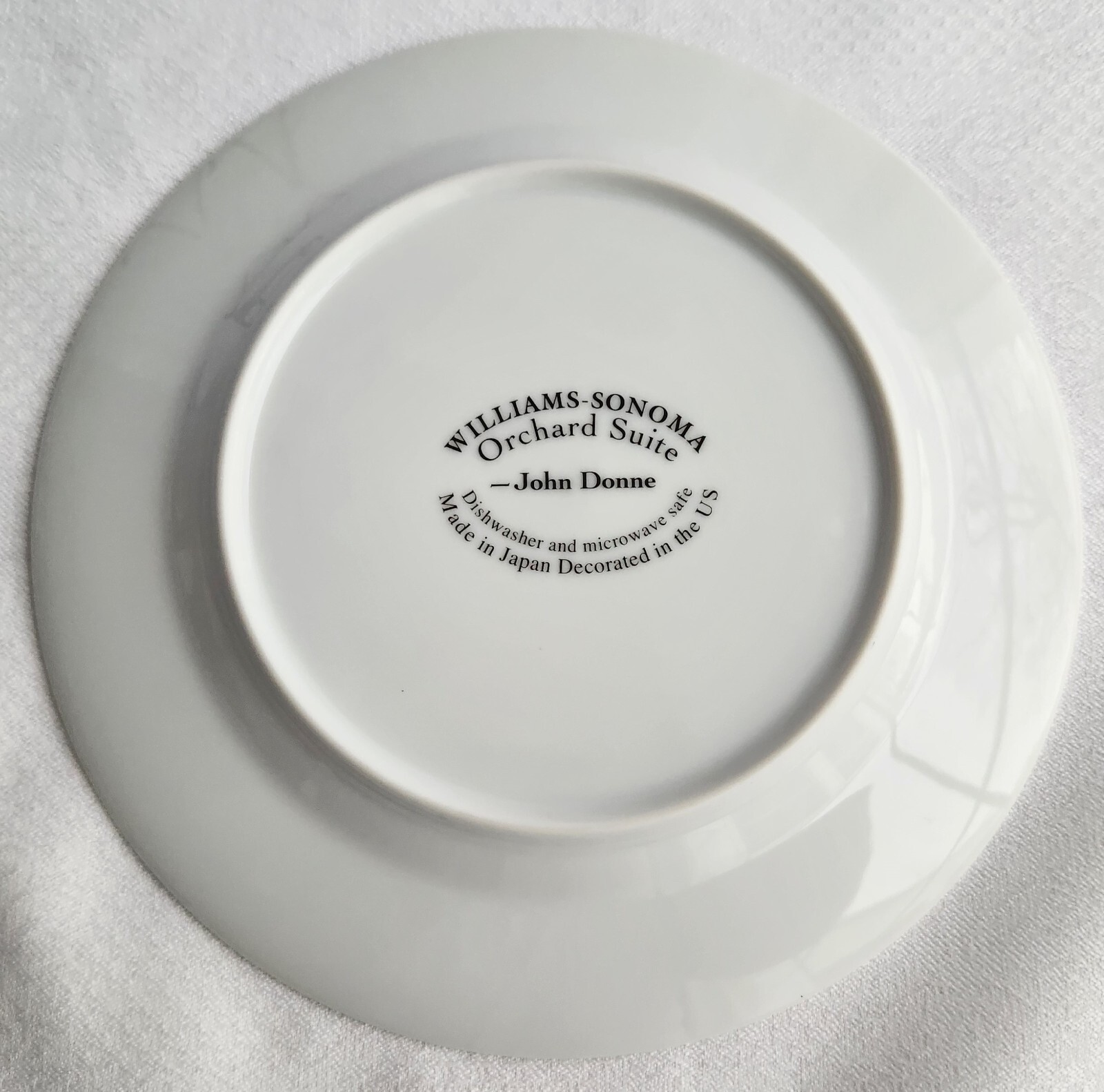 Williams Sonoma Orchard Suite Salad Dessert Plate Fruit Cherries Image Script Do