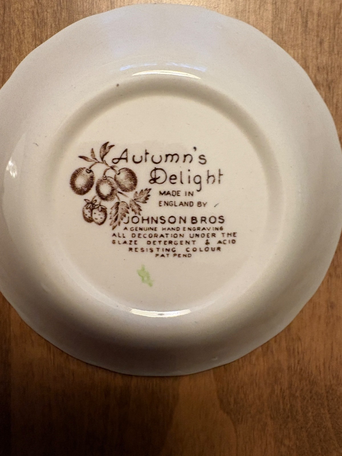 JOHNSON BROS AUTUMN’S DELIGHT FRUIT BOWLS SET OF 2 BOWLS 5 1/8 IN.