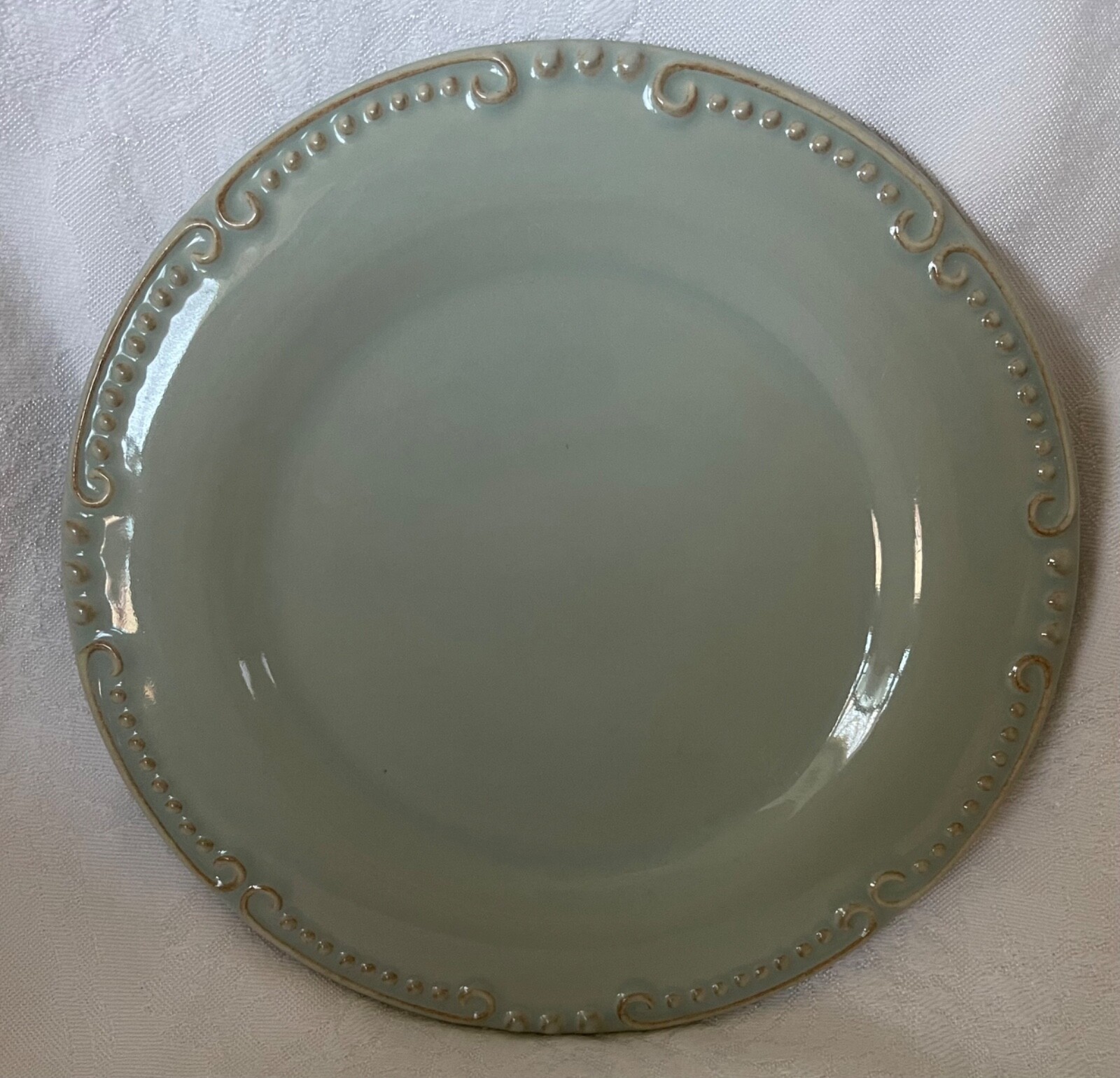Retired – Skyros Designs – ISABELLA Sky Blue 7.25″ Bread and Butter Plate