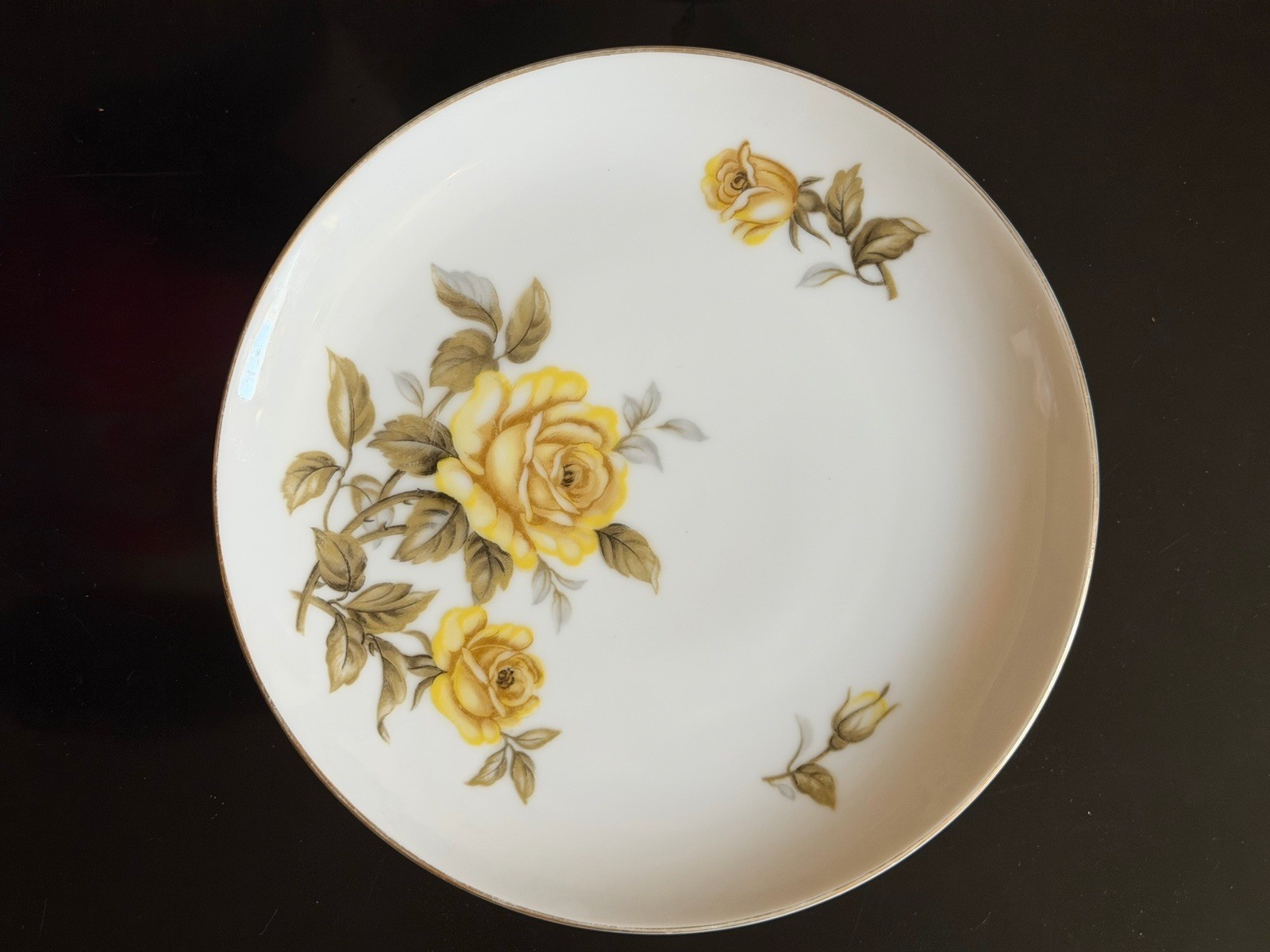 Harmony House Fine China Yellow Rose HH Sunshine Yellow Plate Set, Japan