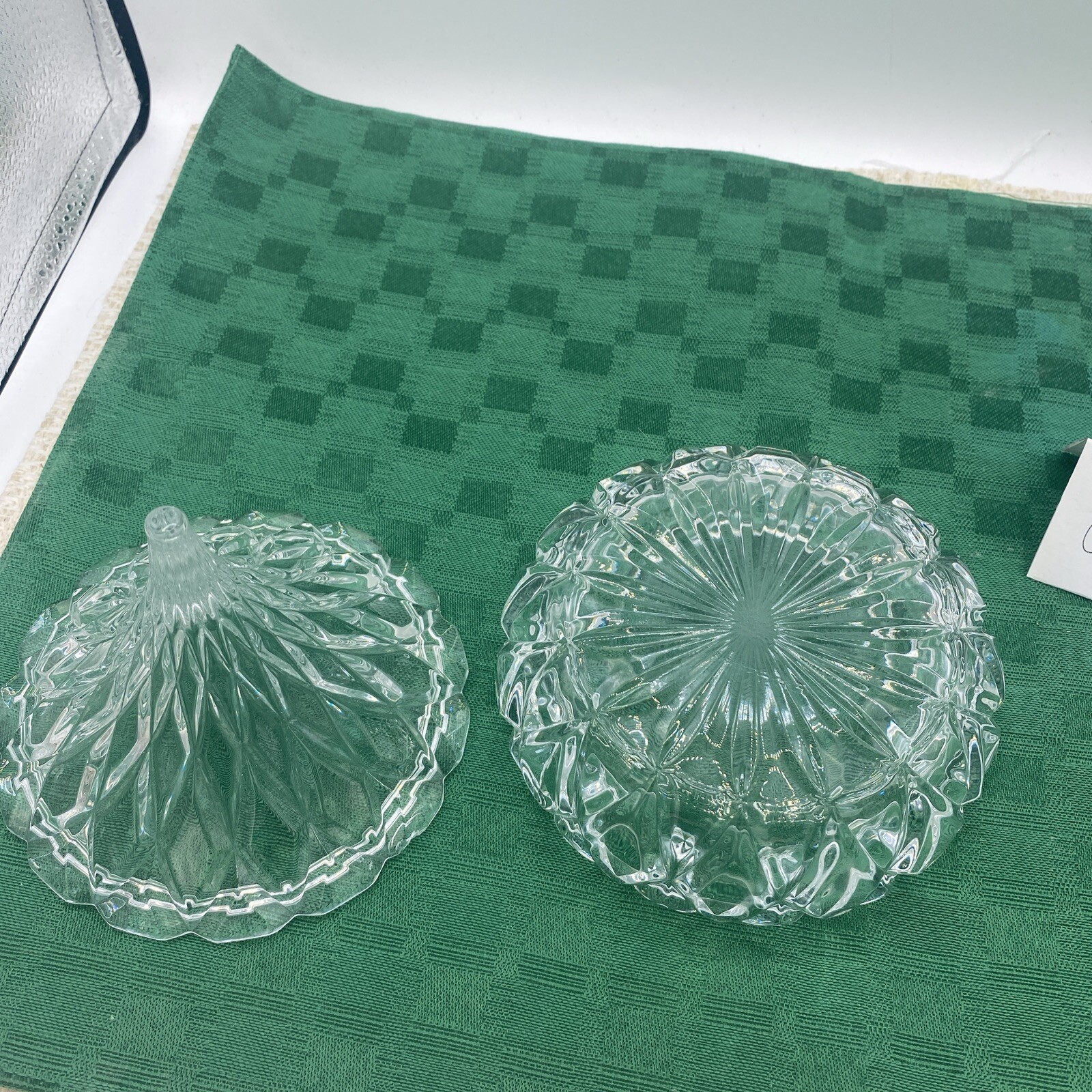 Shannon Lead Crystal Hershey’s Kiss Shaped Covered Candy Dish by Godinger 1991