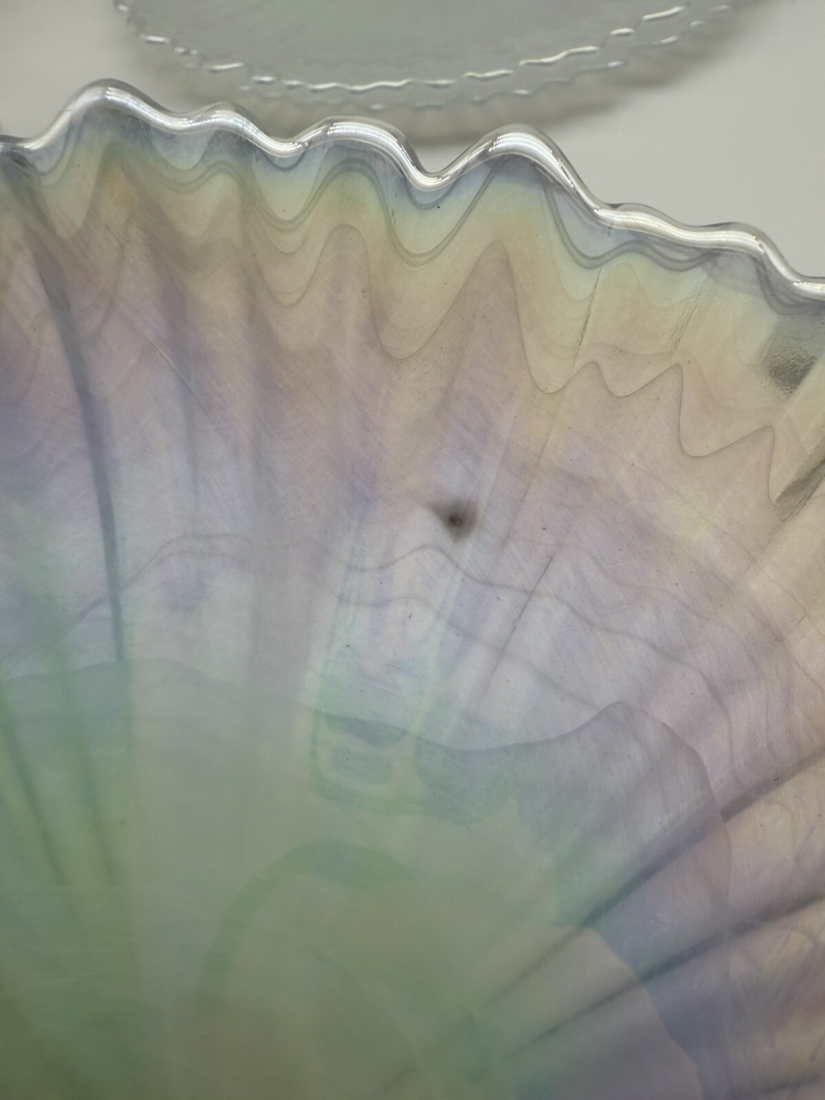 Gorgeous Multicolor Alabaster Swirl Opal Iridescent 8” Salad Plate Set (13)