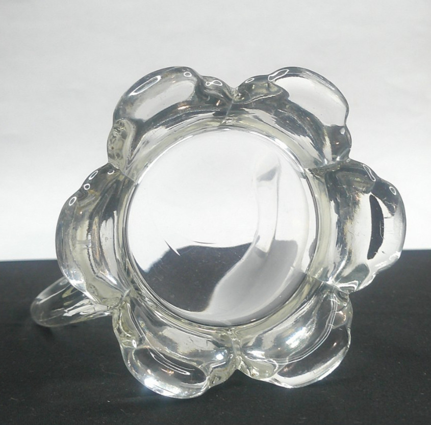 Riverside Glass Works, Ranson, # 500, Creamer, USA, Clear, EAPG, c1899, ExCd