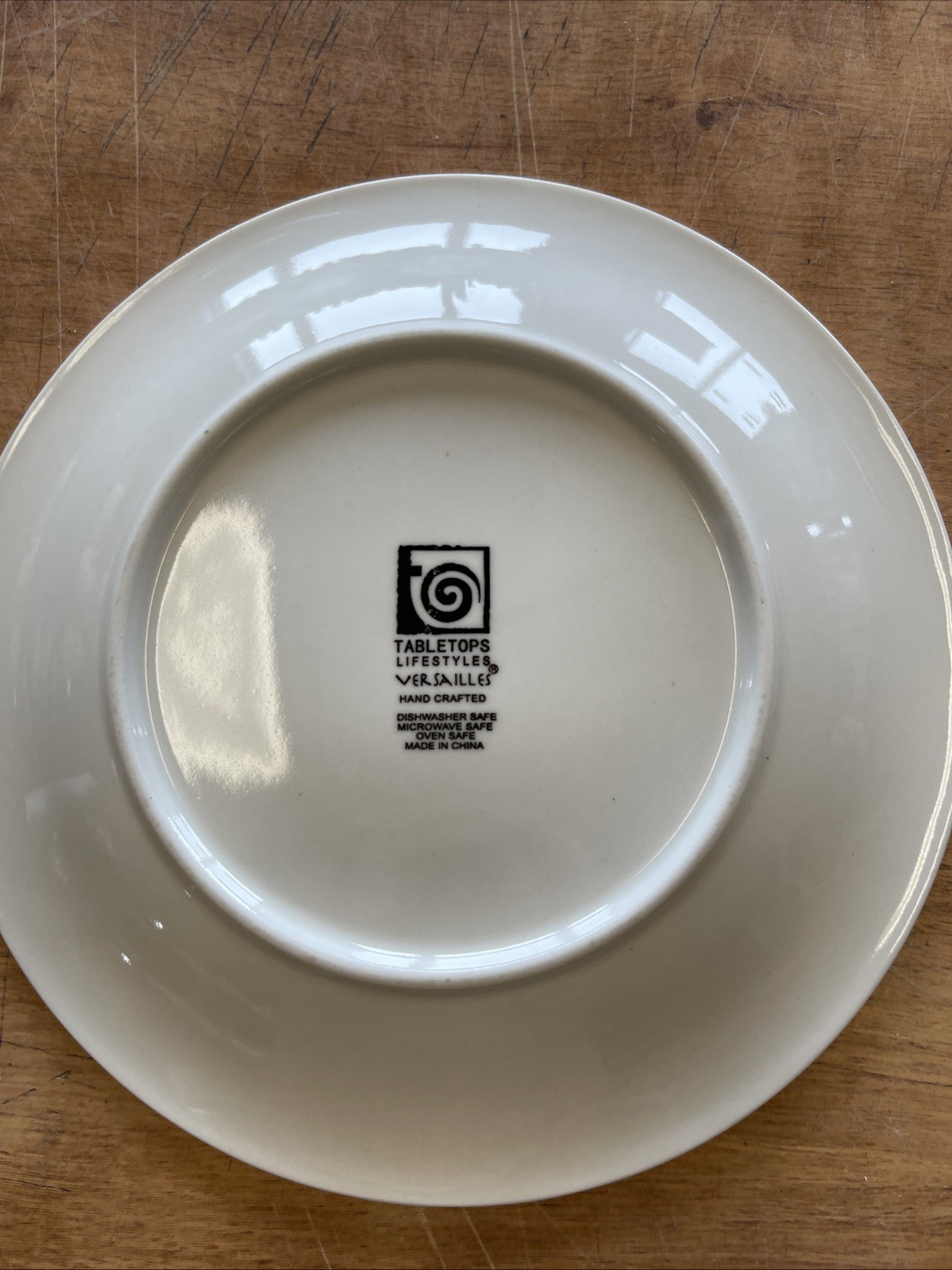 Tabletops VERSAILLES OFF WHITE Salad Plate 8 in Embossed 1 ea 22 available