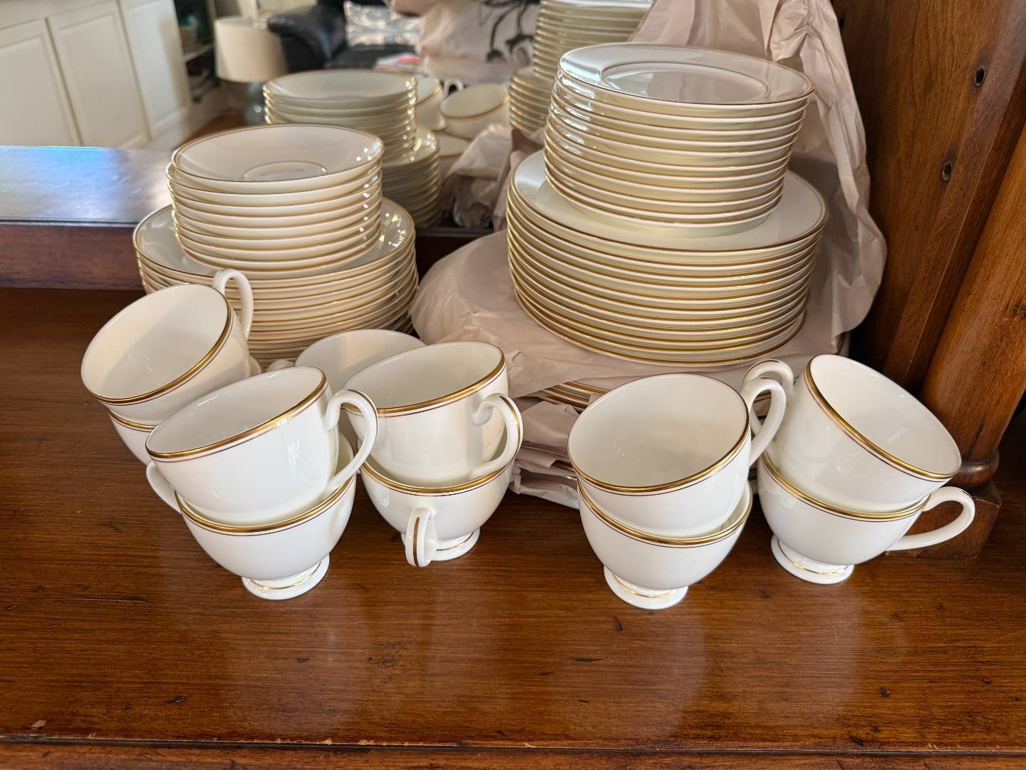 Waterford Kilbarry GOLD China set (77 pieces)