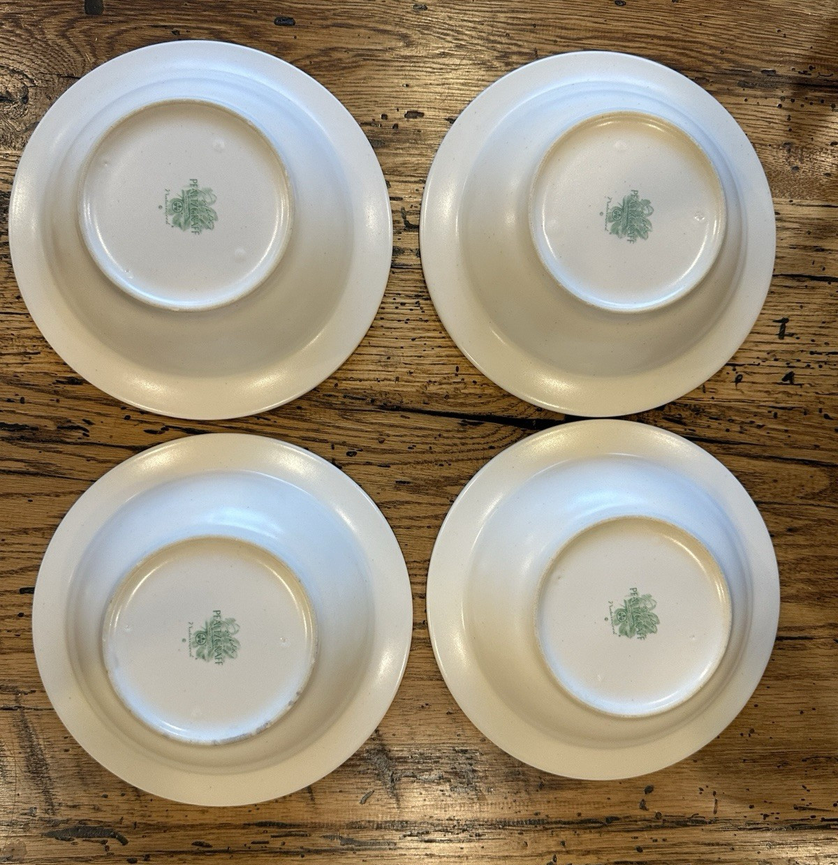 Set Of 4 Pfaltzgraff Naturewood 7¼” Soup/Cereal Bowls Rimmed FREE SHIPPING USA