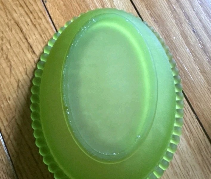 Indiana Glass Hen on Nest Covered Dish w/ Lid Green valuable no chips or Cracks