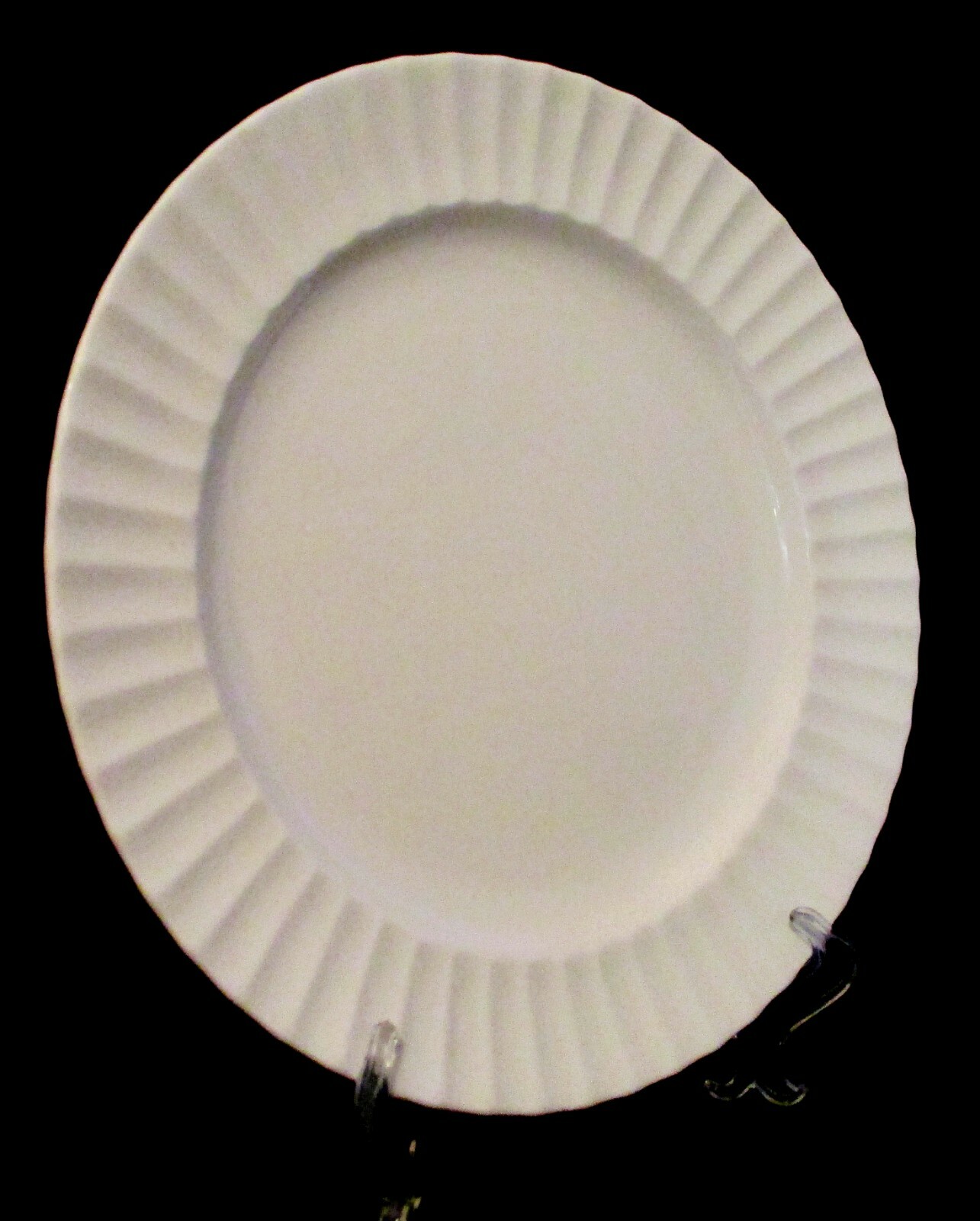 Royal Worcester Warmstry White 12-1/2″ ROUND PLATTER(s) or CHOP PLATE(s) Fluted