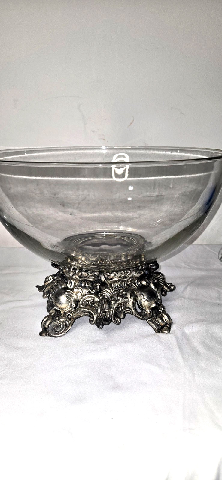 Pitman-Dreitzer 1545 Colony 10 Piece Silver Elegance Punch Bowl Set c1960s USA