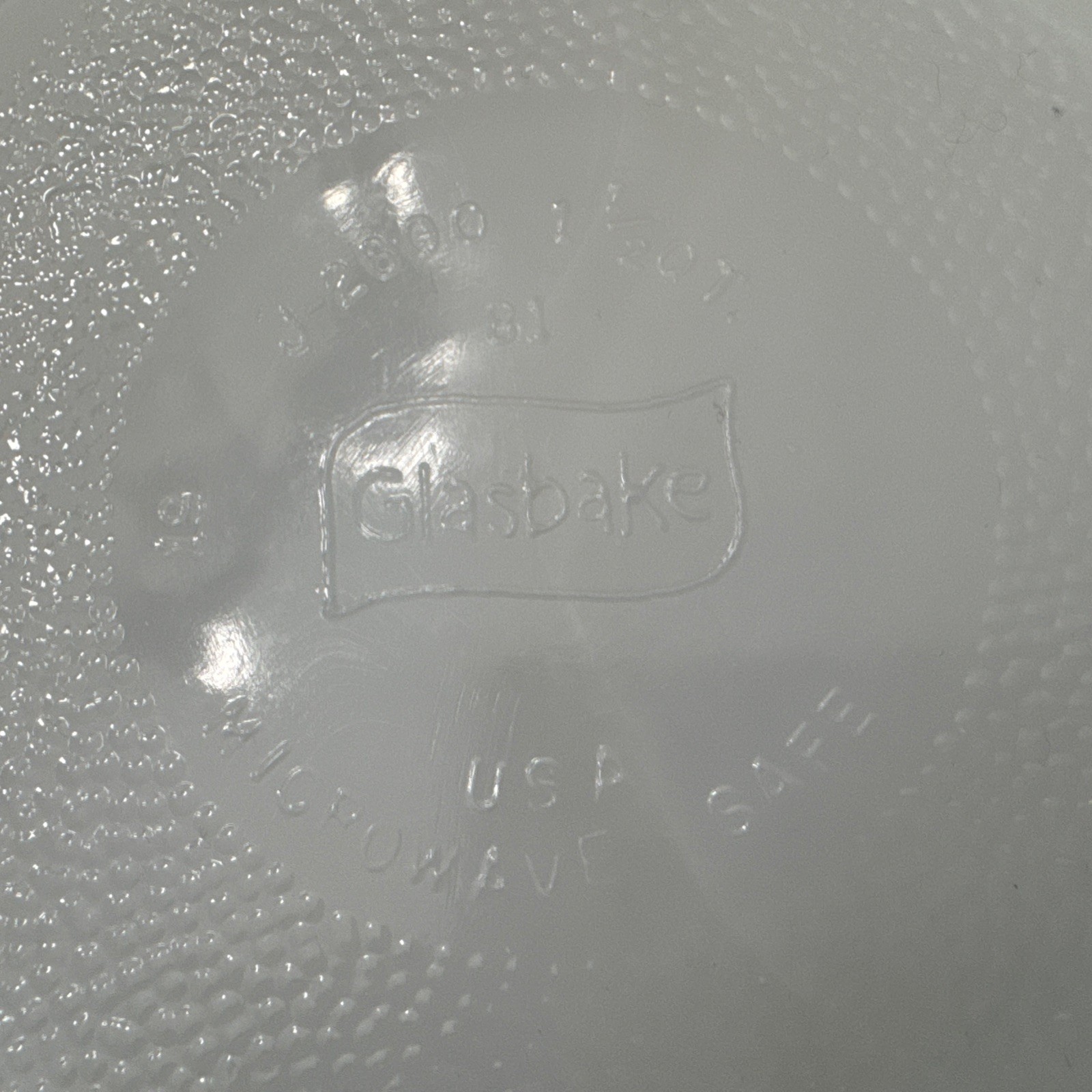 Vintage Glassbake Casserole Dish 1 1/2 Quart J2600 Green Daisy
