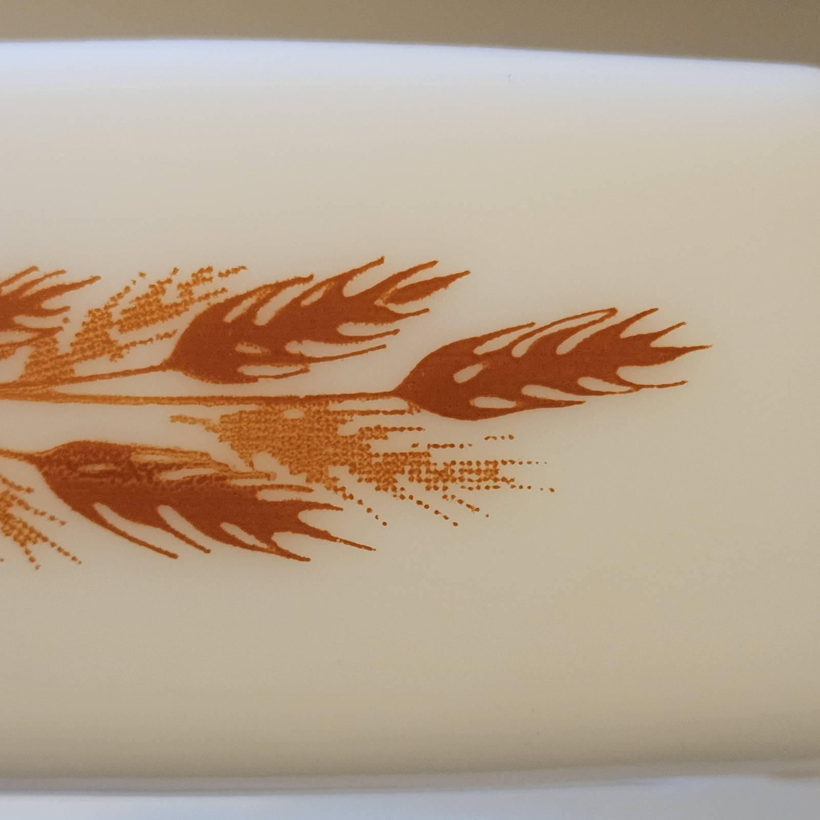 Pyrex 72-b Harvest Wheat Covered Butter Dish